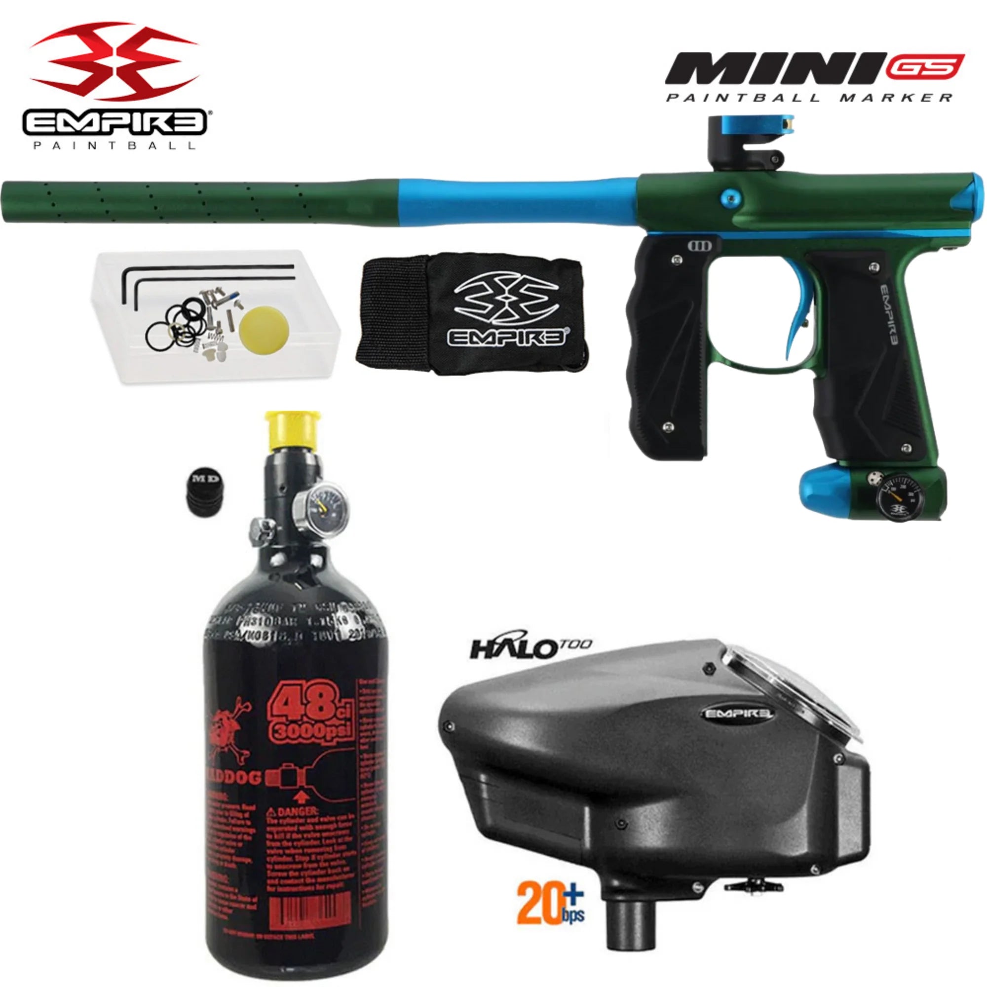 Empire Mini GS Electronic Paintball Marker Packages (HPA Kits)