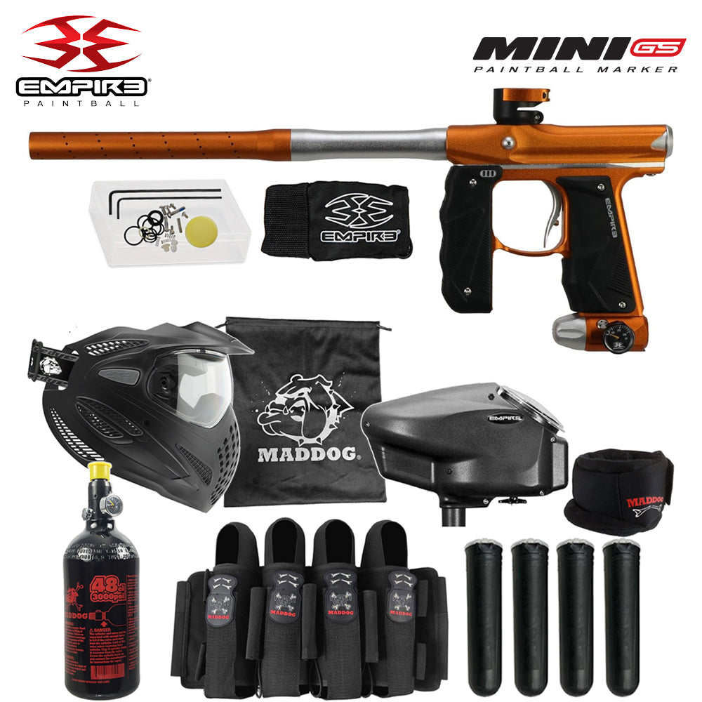 Empire Mini GS Electronic Marker Packages (HPA Kits) std config, marker, durable field setup, for woodsball play, full product view
