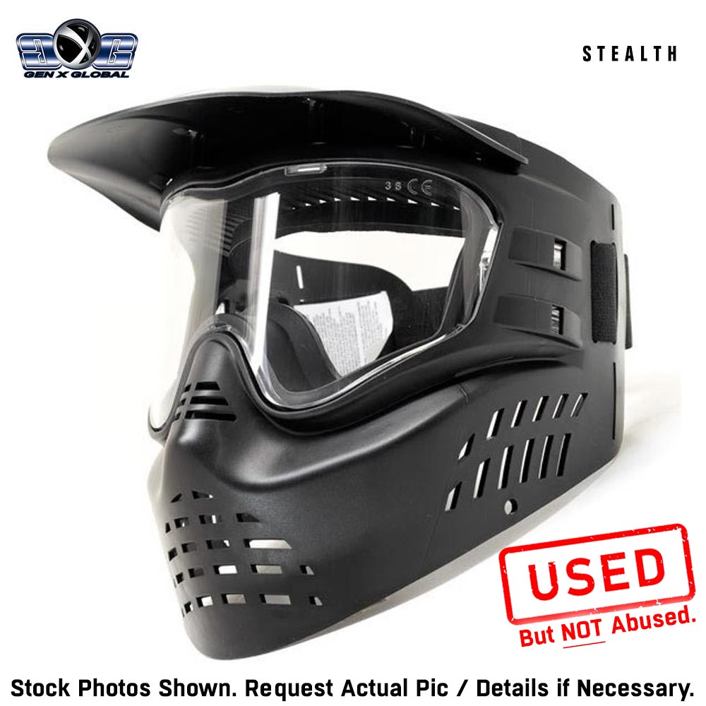 CLEARANCE GenX Global Stealth Paintball Goggles - Black | Open Box - Used