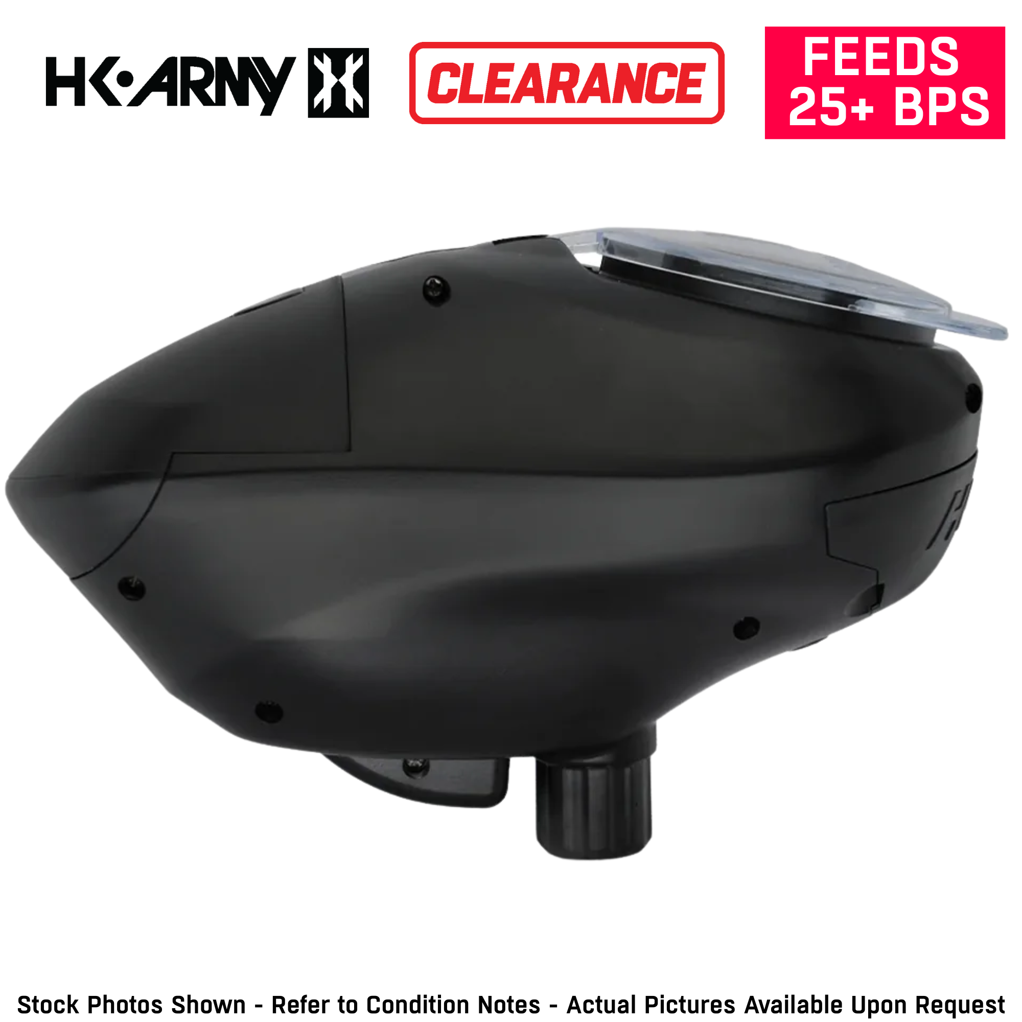 CLEARANCE HK Army Paintball Speed Hopper Paintball Loader - Black - OPEN BOX / USED