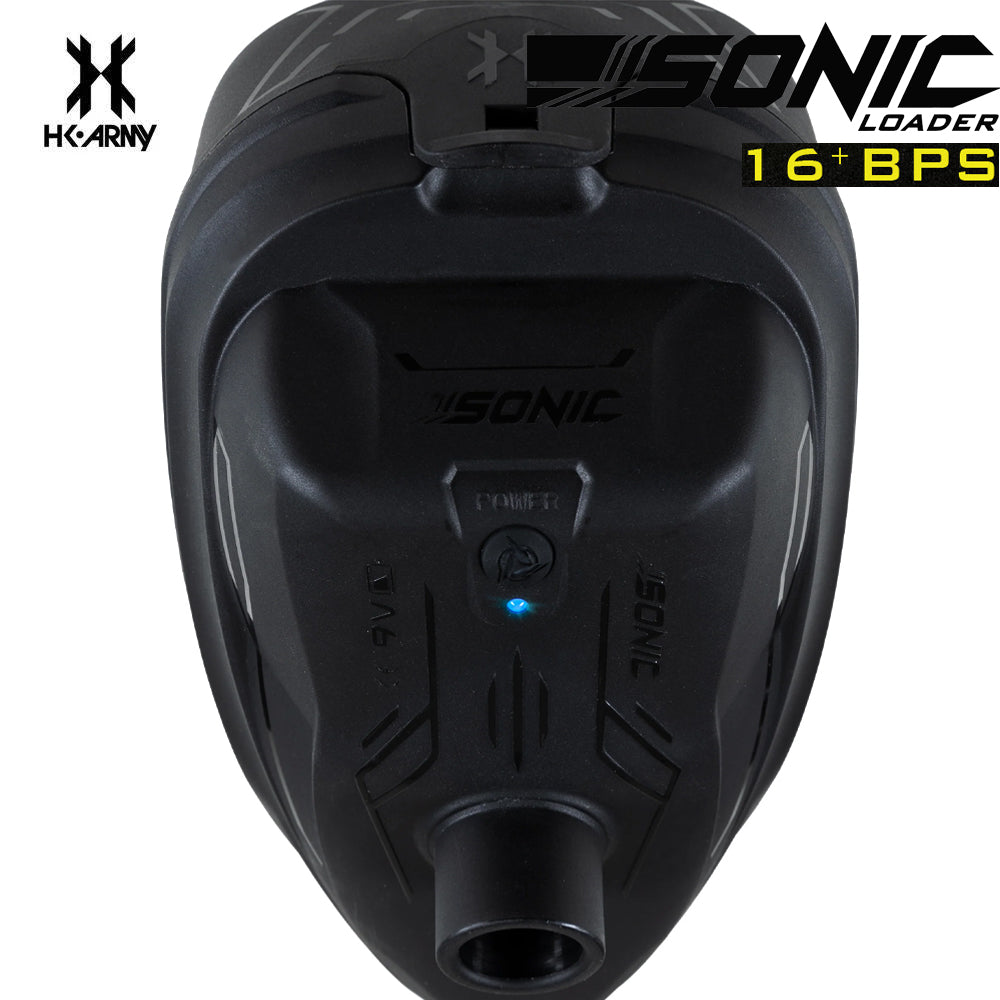 HK Army Sonic Electronic Loader – 16+ BPS Motorized Hopper std config, hopper loader, fast feeding, for tournament, setup view