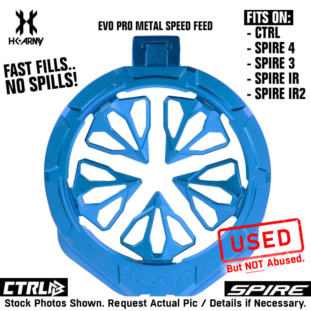 CLEARANCE HK Army Evo Pro Metal Speed Feed Paintball Loader Accessory - CTRL, Spire 4, Spire 3, Spire IR, Spire IR2 | Used But NOT Abused
