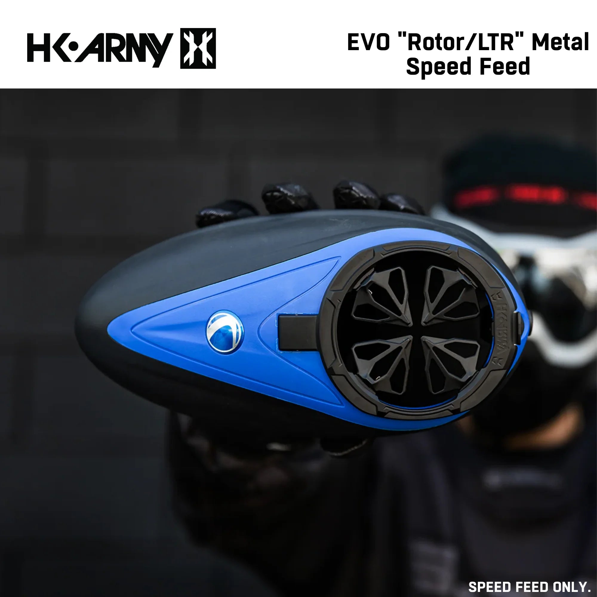 HK Army Evo Pro Metal Speed Feed Paintball Loader Accessory - DYE Rotor / L-TR