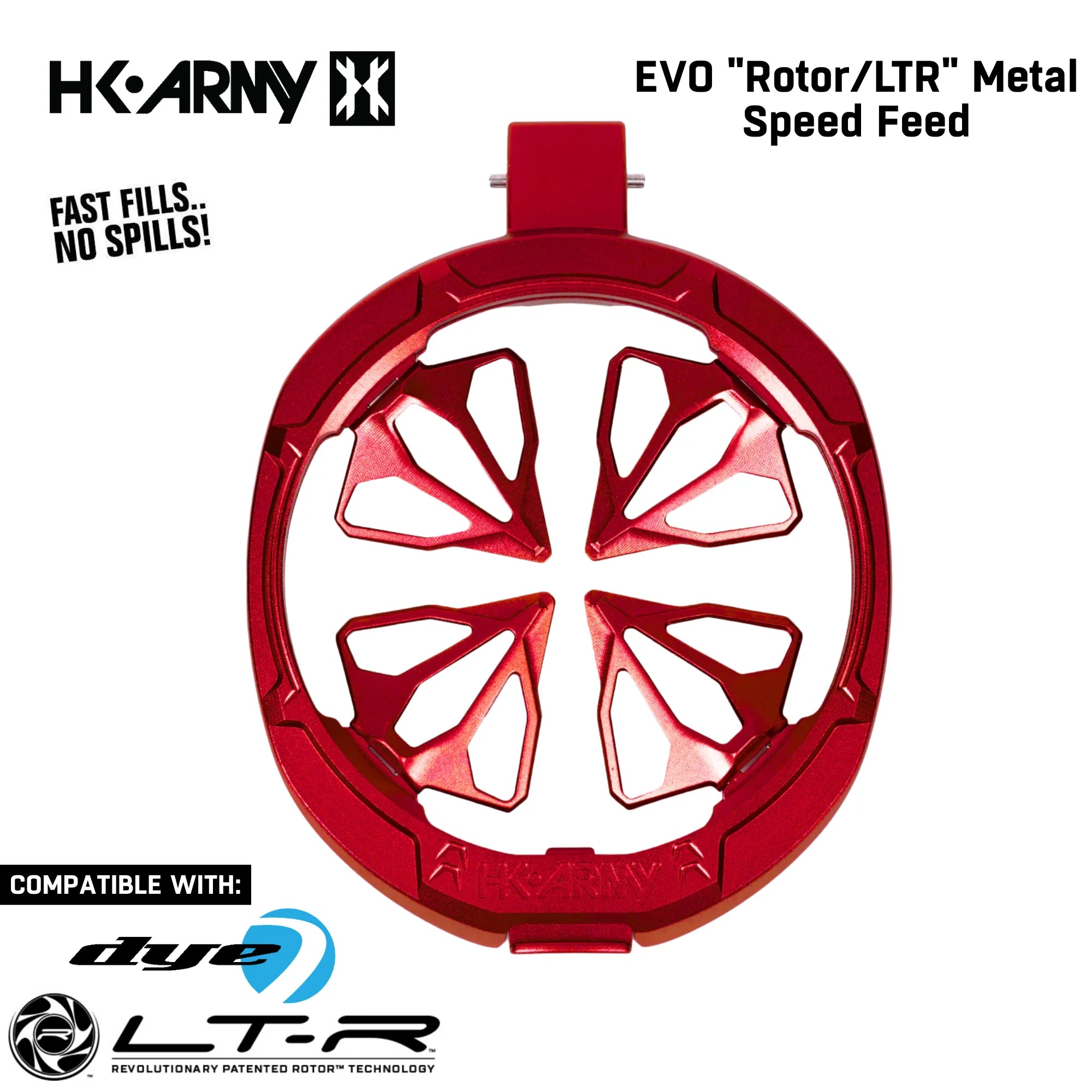 HK Army Evo Pro Metal Speed Feed Paintball Loader Accessory - DYE Rotor / L-TR