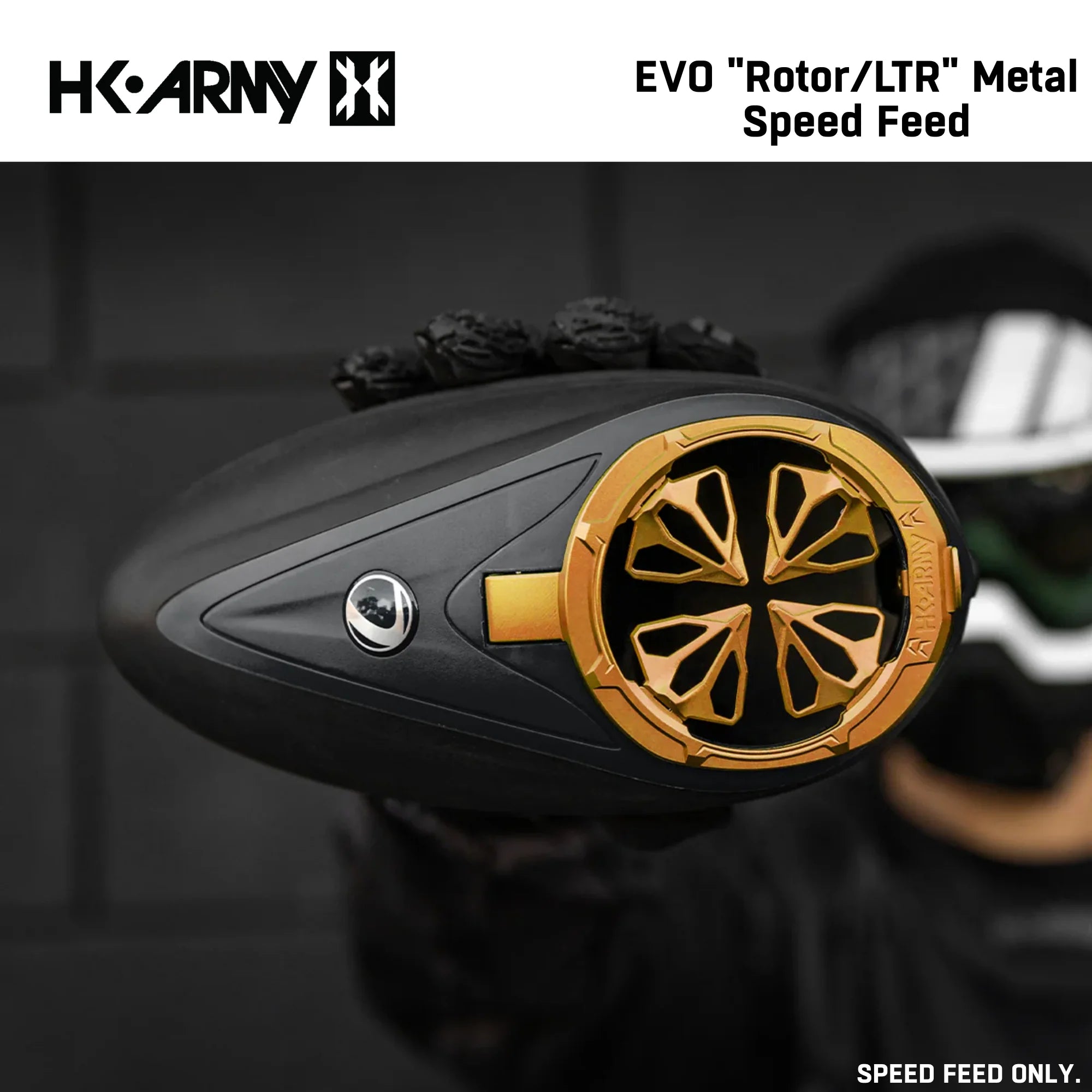HK Army Evo Pro Metal Speed Feed Paintball Loader Accessory - DYE Rotor / L-TR