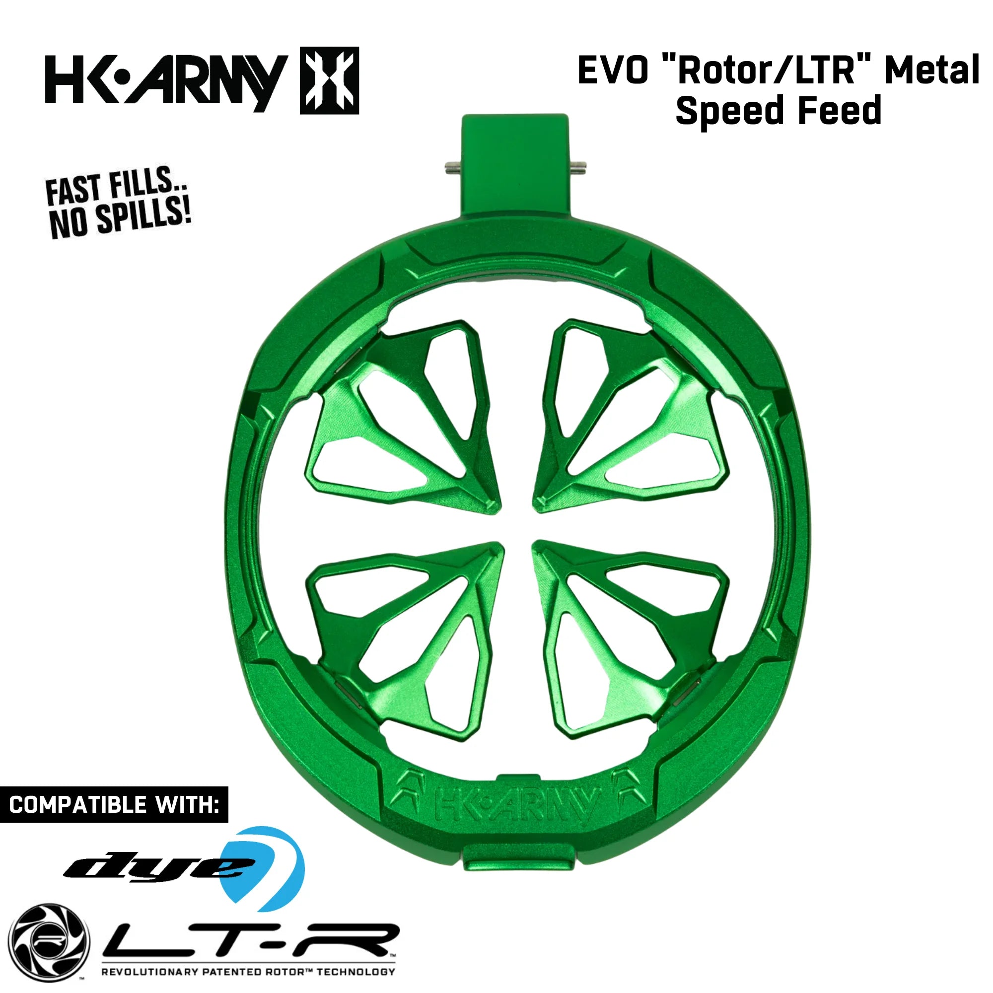 HK Army Evo Pro Metal Speed Feed Paintball Loader Accessory - DYE Rotor / L-TR