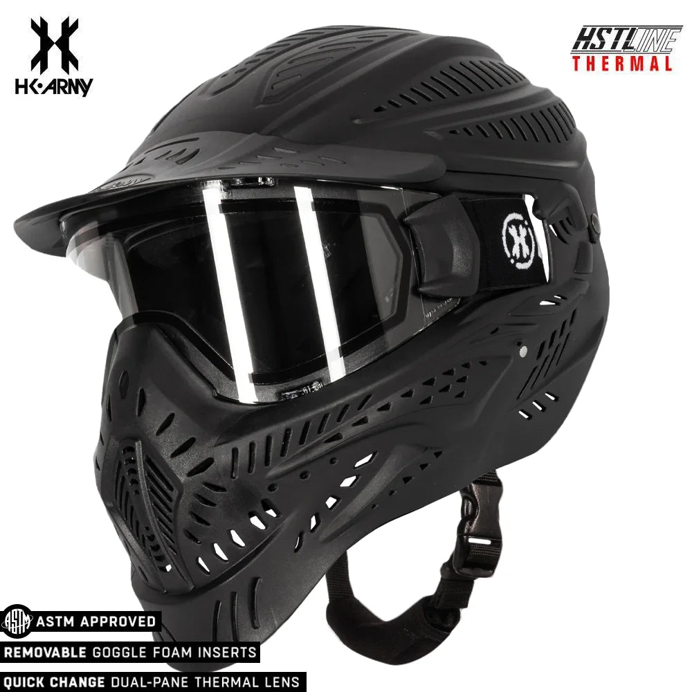 HK Army HSTL HEADGUARD Goggle Paintball Airsoft Mask with Anti Fog Thermal Lens - Clear