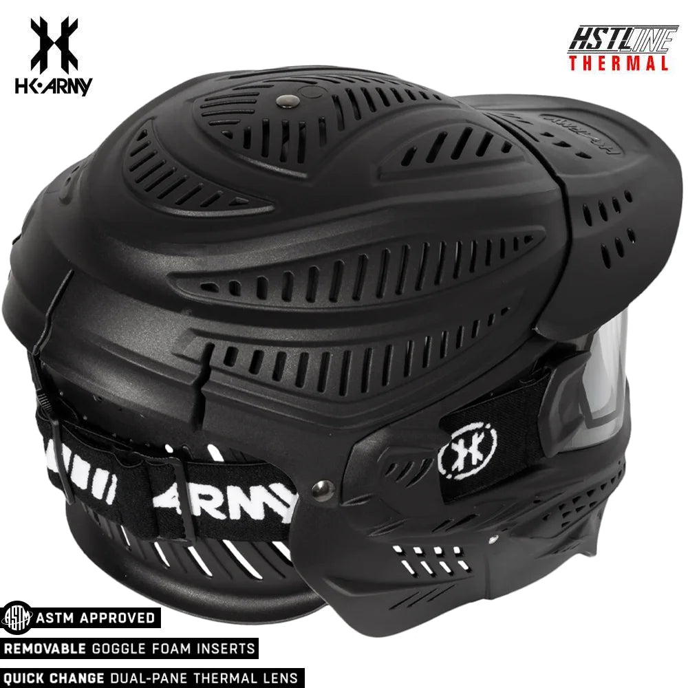 HK Army HSTL HEADGUARD Goggle Paintball Airsoft Mask with Anti Fog Thermal Lens - Clear