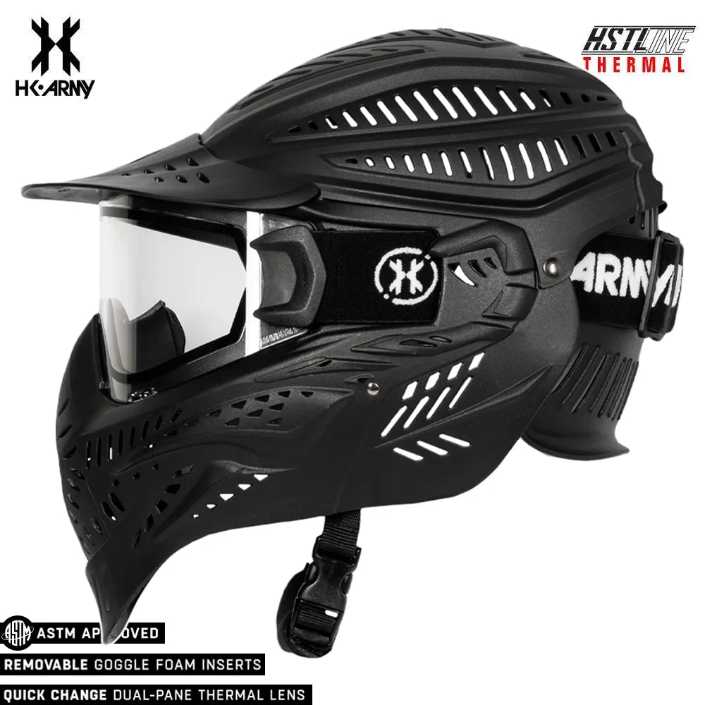HK Army HSTL HEADGUARD Goggle Paintball Airsoft Mask with Anti Fog Thermal Lens - Clear