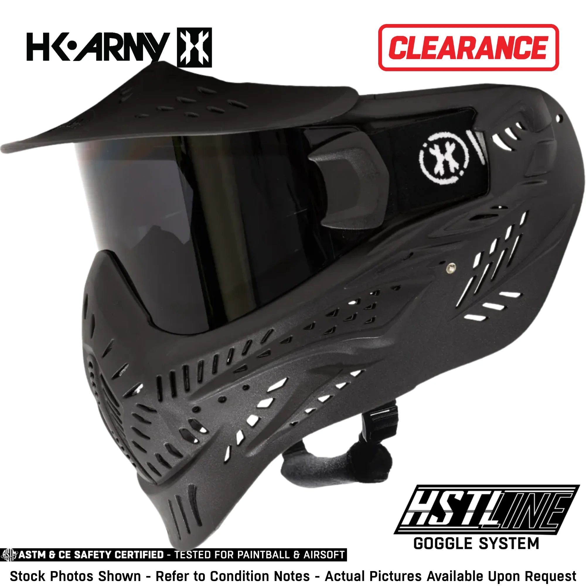 CLEARANCE HK Army HSTL Goggle Paintball Airsoft Mask with Anti Fog Thermal Lens - Open Box / Used
