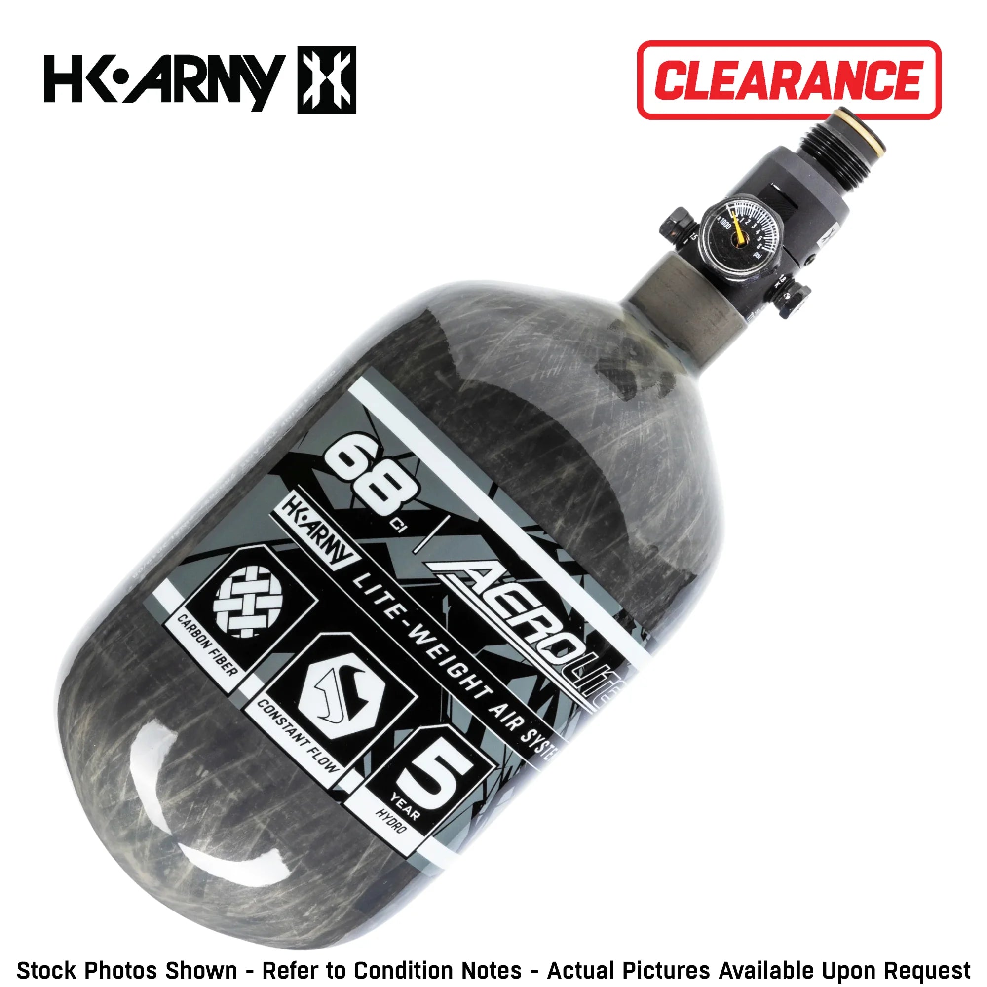 Clearance HK Army 68/4500 AeroLite HPA Compressed Air Tank System - Open Box / Used