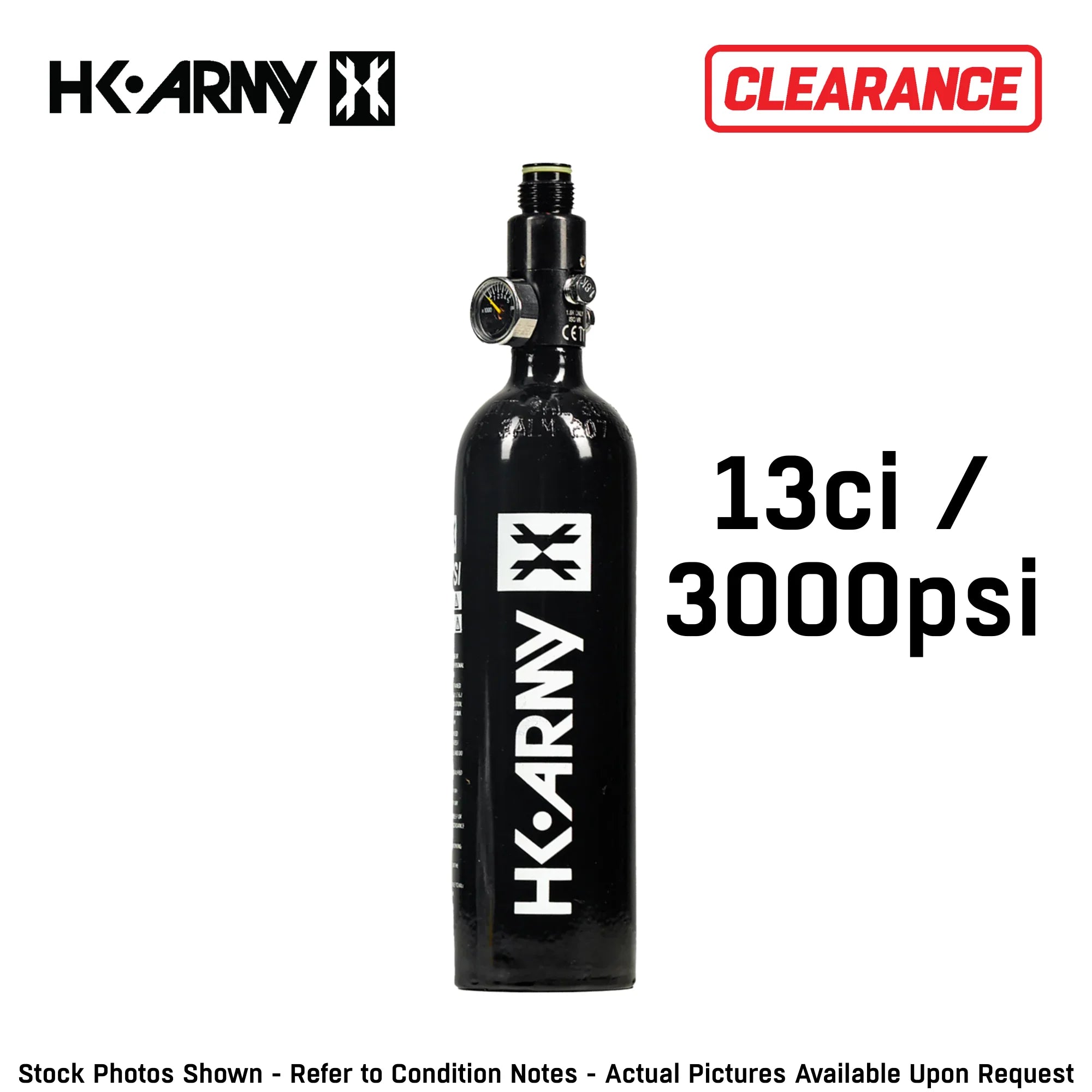 CLEARANCE HK Army 3000psi Aluminum HPA Tank – 13ci / 26ci / 62ci – OPEN BOX / USED