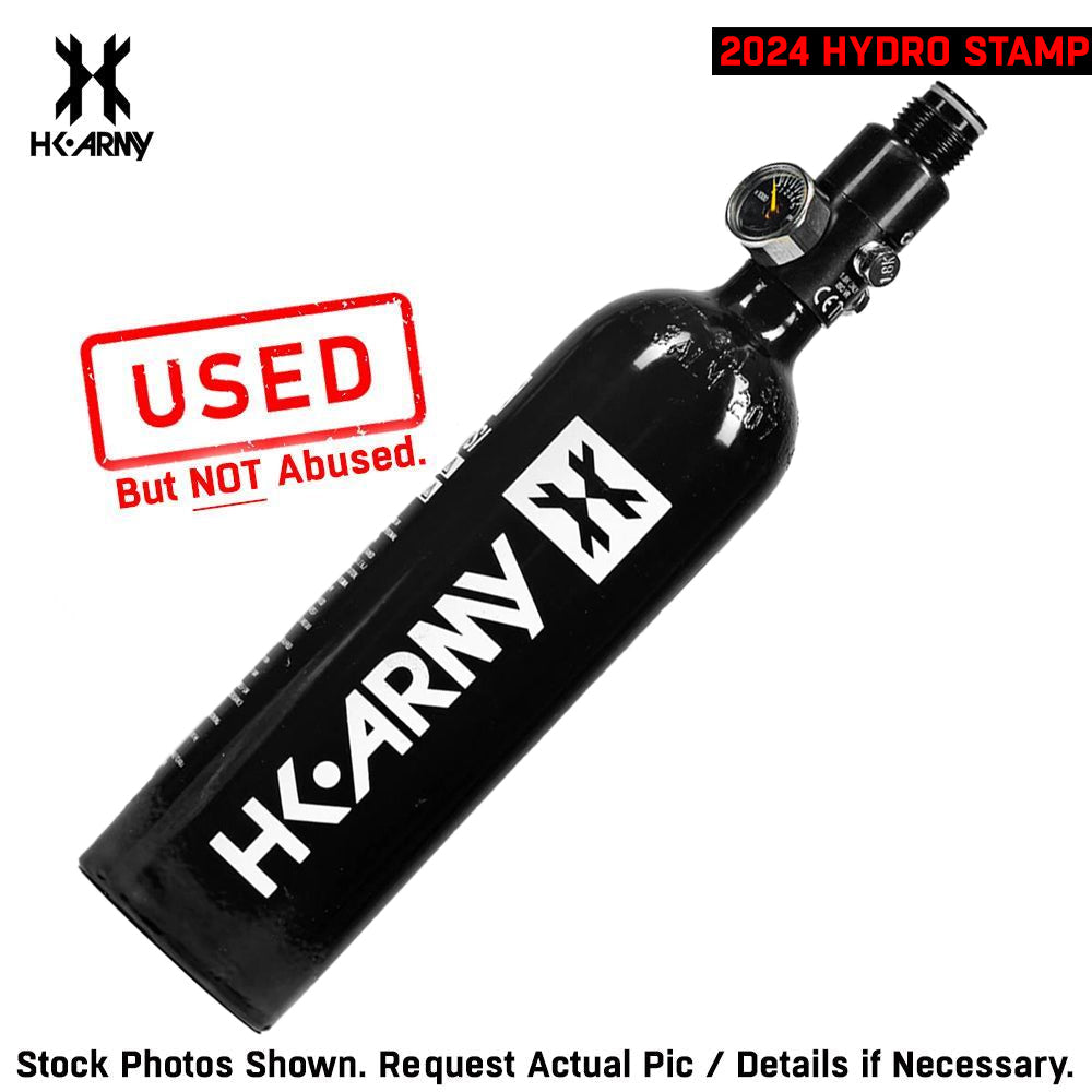 CLEARANCE HK Army 26ci / 3000psi Aluminum Compressed Air HPA Paintball Tank - Black - 2024 Hydro | Used But NOT Abused