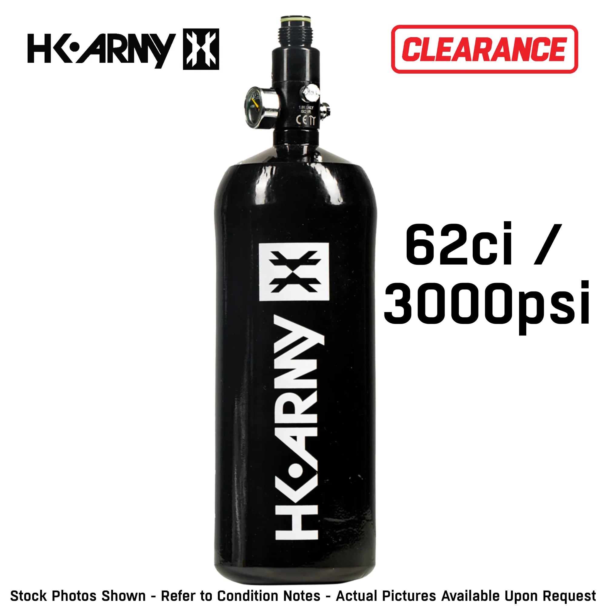 CLEARANCE HK Army 3000psi Aluminum HPA Tank – 13ci / 26ci / 62ci – OPEN BOX / USED