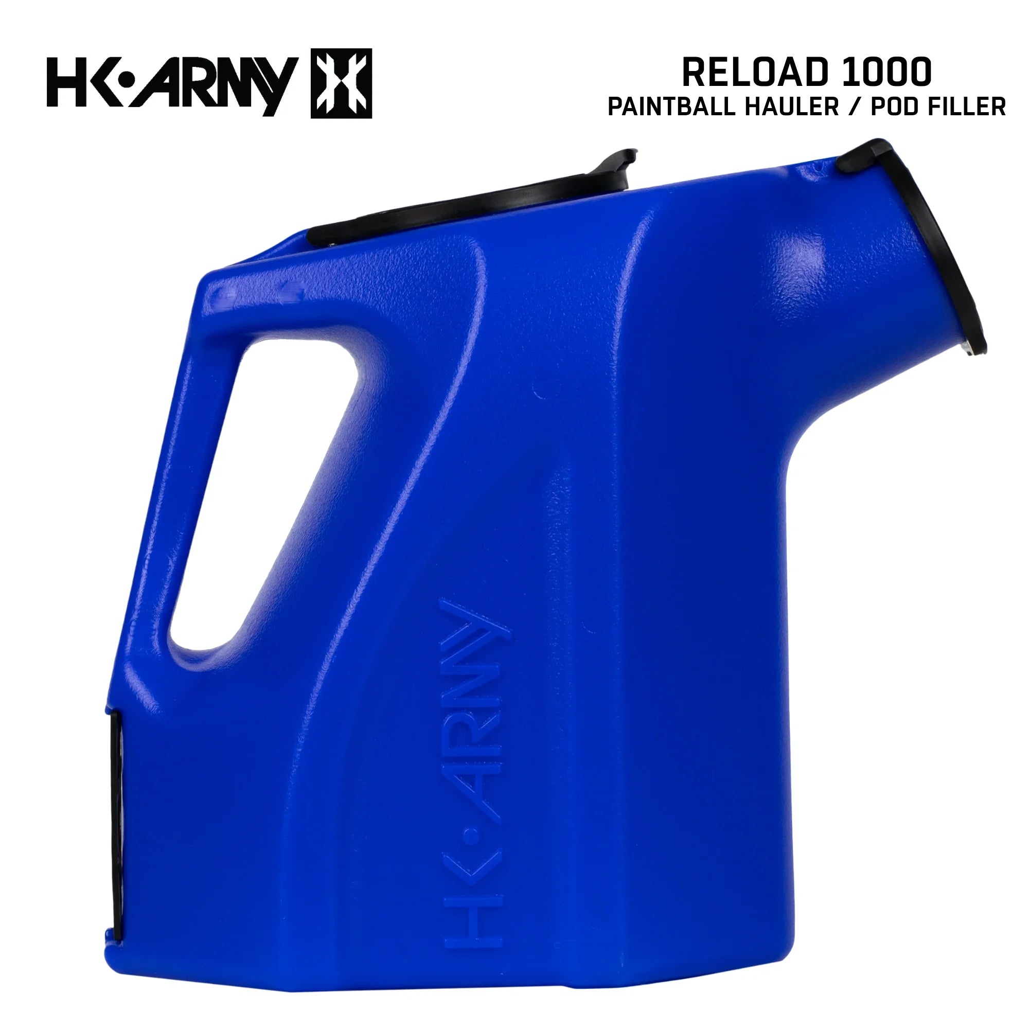 HK Army Reload 1000 round paintball hauler pod filler blue profile