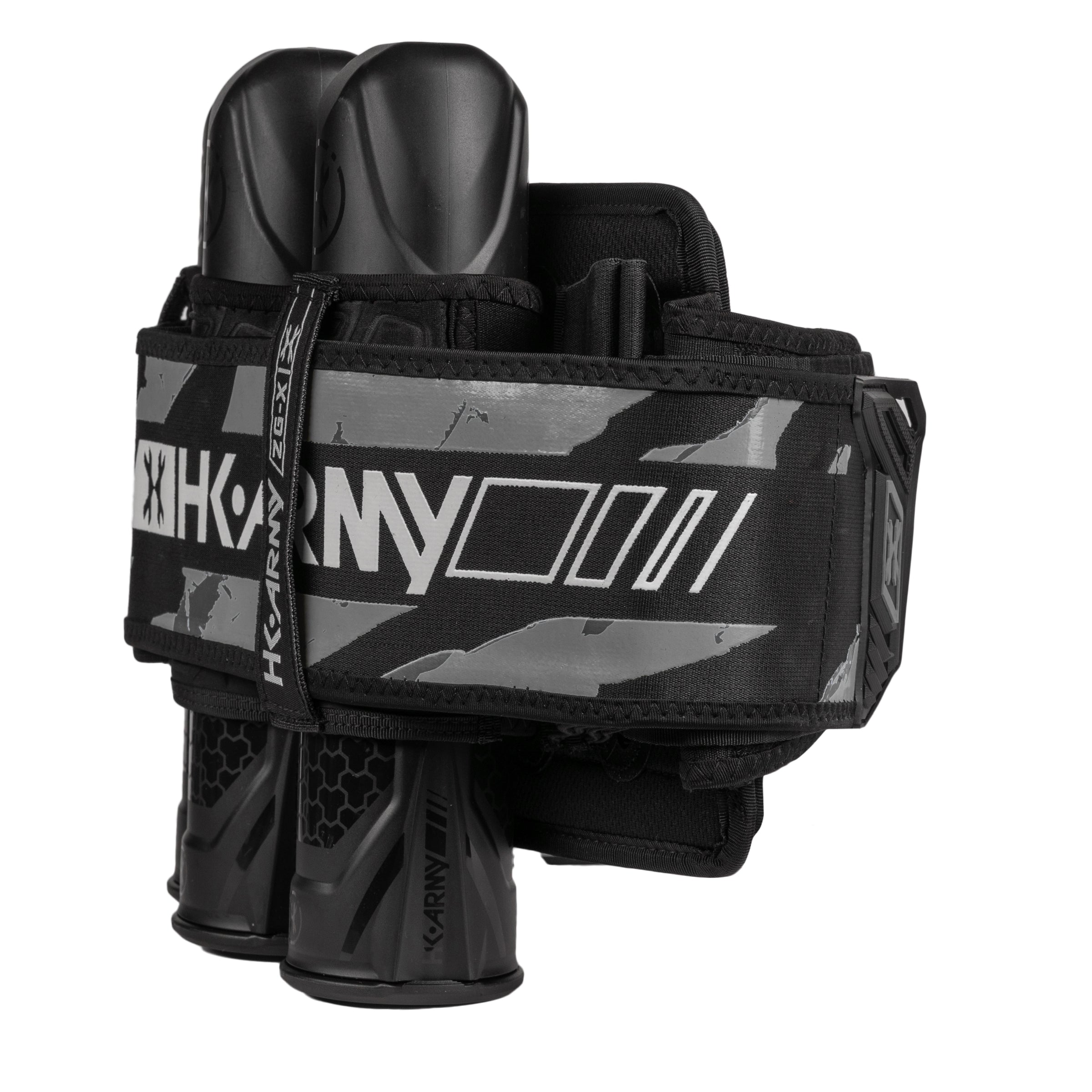 HK Army ZERO-GX Harness Pod Pack 3+2 4+3 5+4 std config, pod pack harness, secure pod carry, for speedball, overview angle