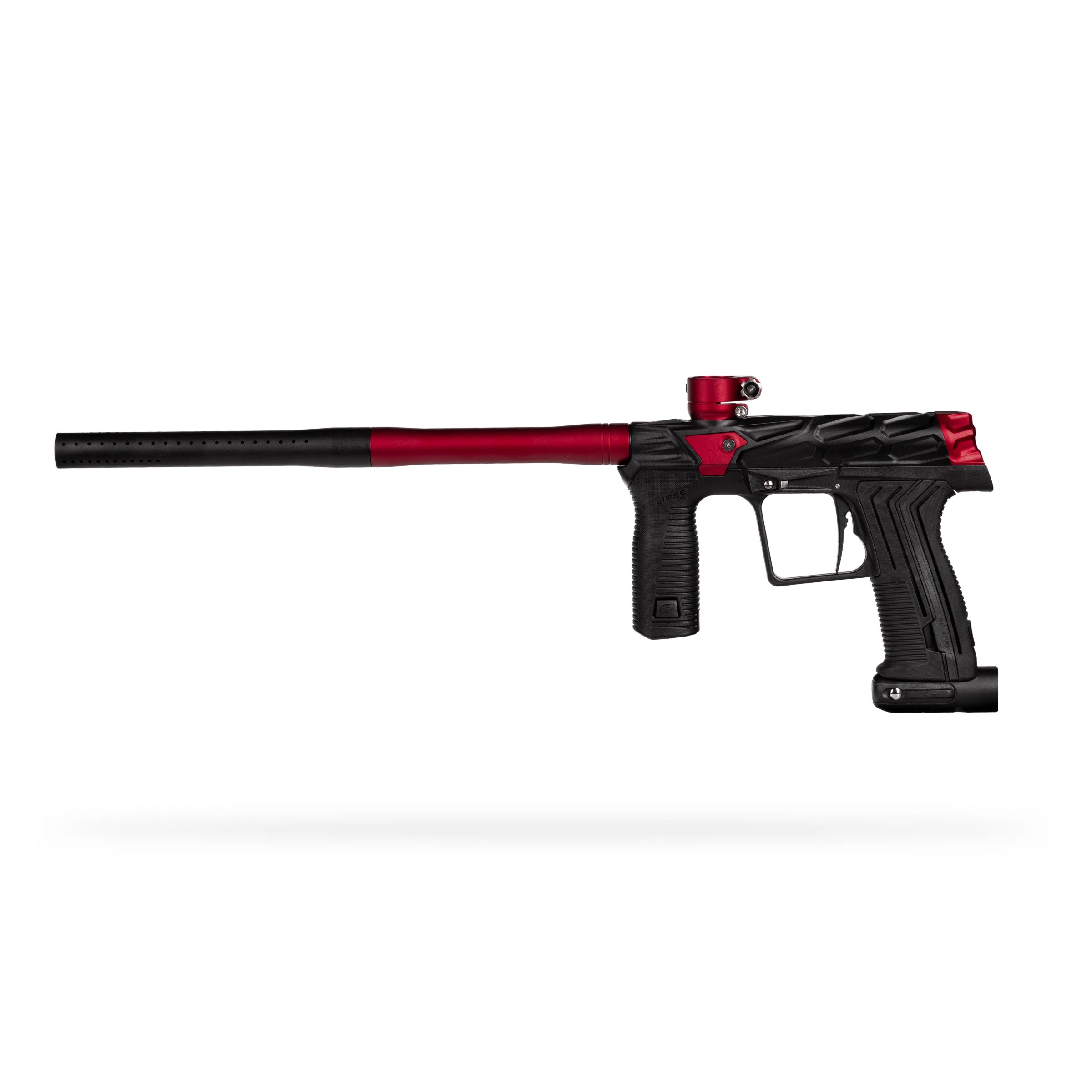 HK Army x Planet Eclipse ETHA3 MTL Hive Lava Electronic Gun std config, marker, balanced shot feel, for woodsball play, top view