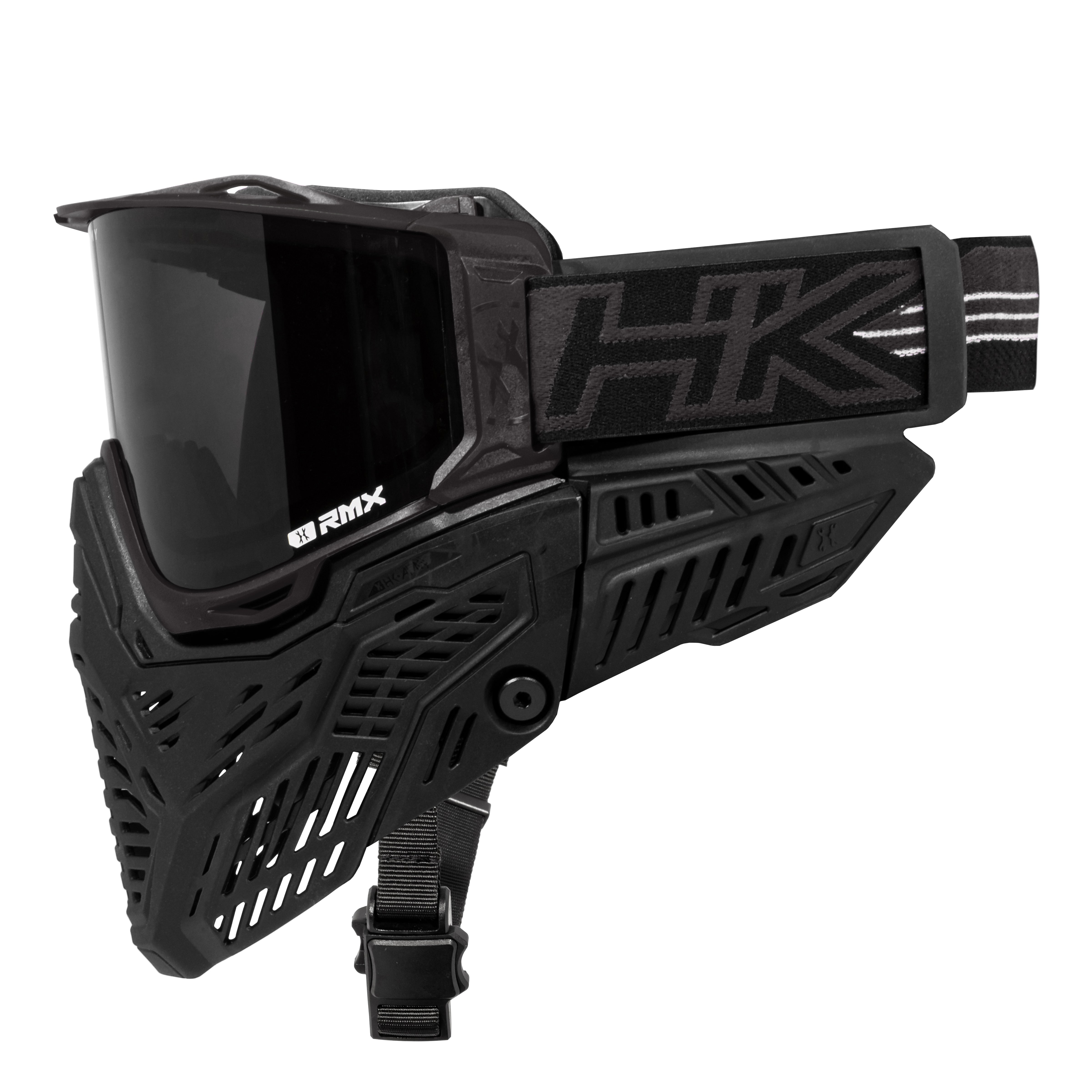 HK Army RMX Paintball Mask Goggle System Black side view
