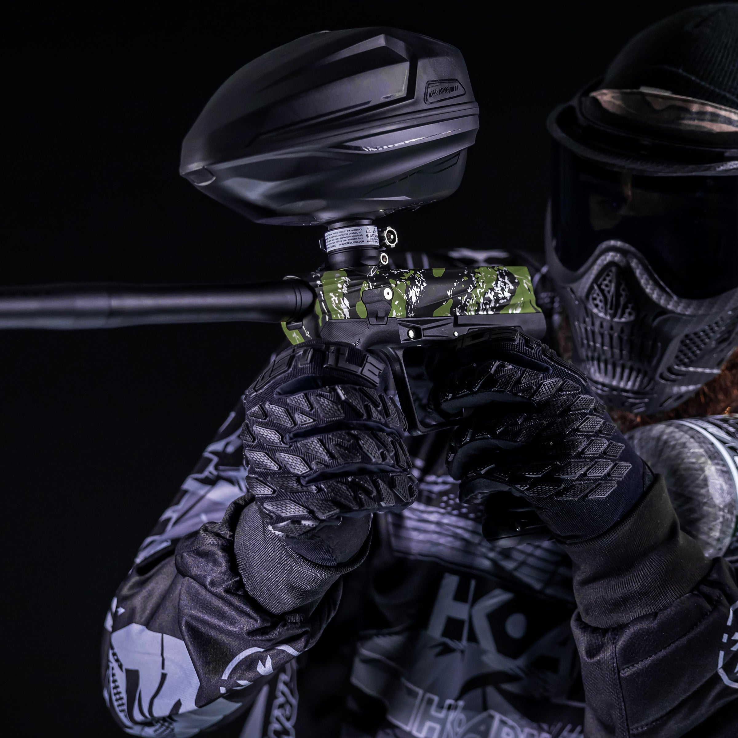 HK Army x Planet Eclipse ETHA3 Fracture Olive Electronic Paintball Gun