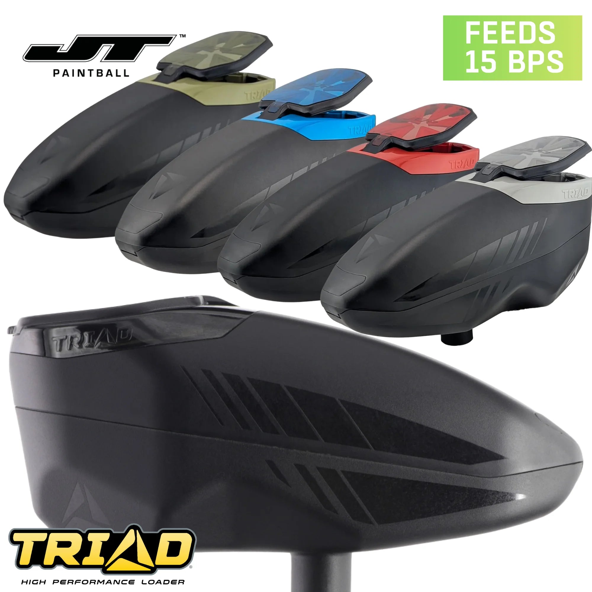JT Triad Electronic Paintball Loader | Up to 15 BPS