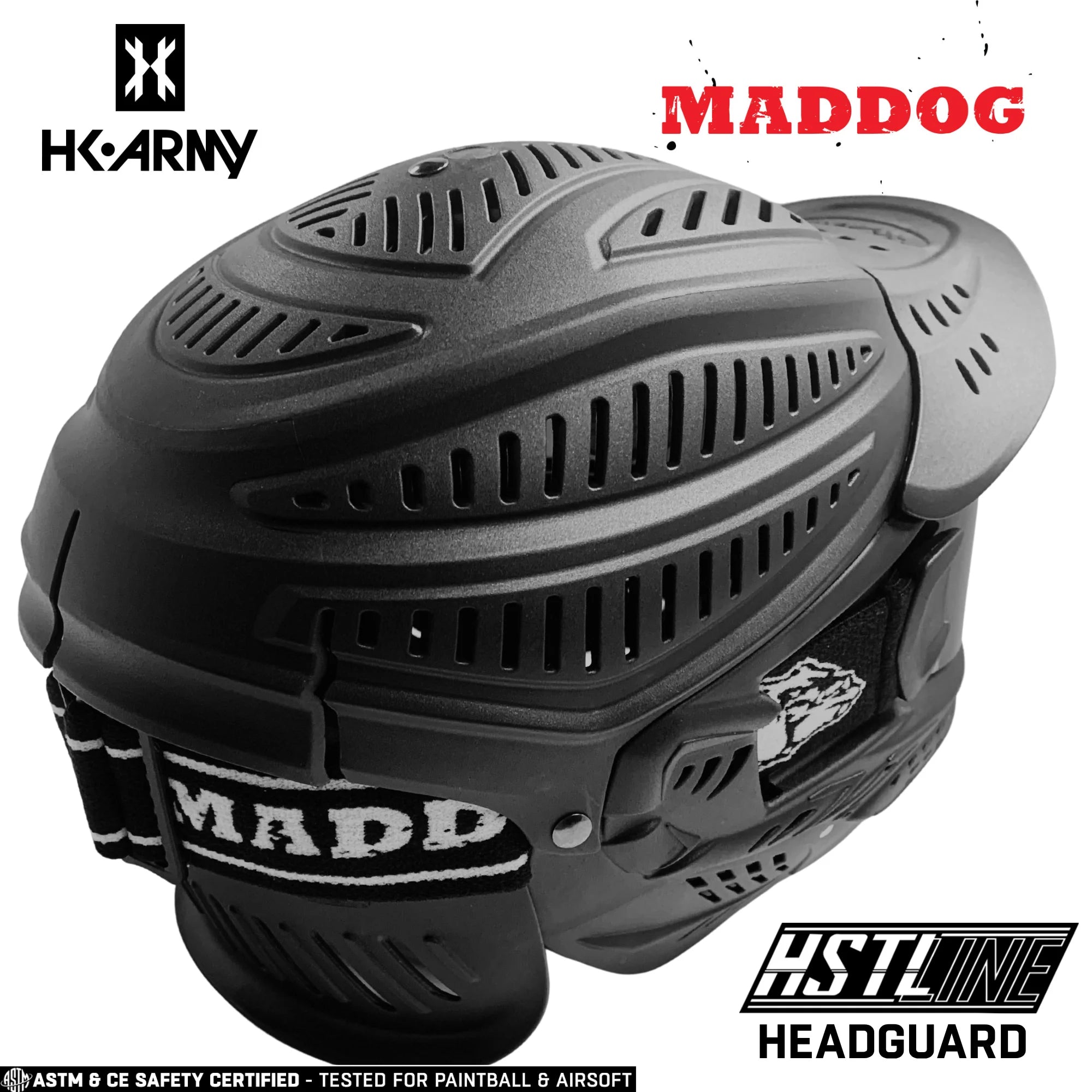 Maddog HK Army HSTL HEADGUARD Goggle Paintball Airsoft Mask with Anti Fog Thermal Lens | Choose Lens Color