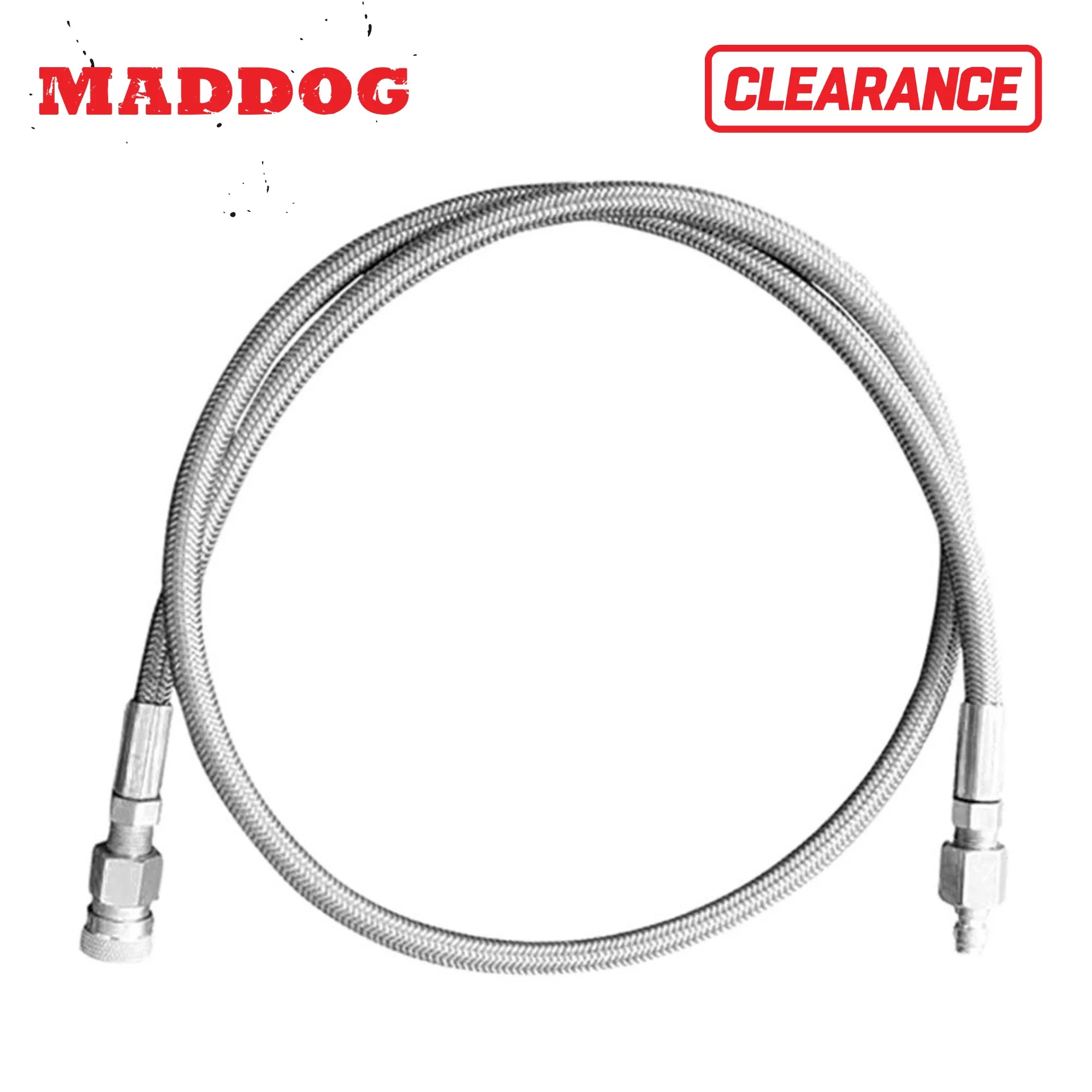 CLEARANCE Maddog Paintball Fill Whip Hose Extension | 36" Stainless Steel 4500 PSI - OPEN BOX / USED