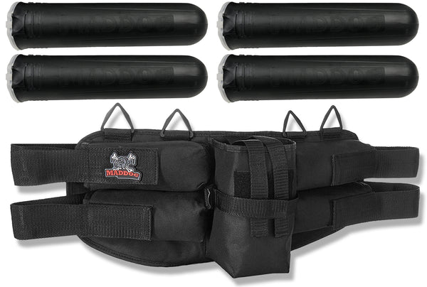 Maddog 4+1 Entry Level Paintball Harness Pod Pack Belt with