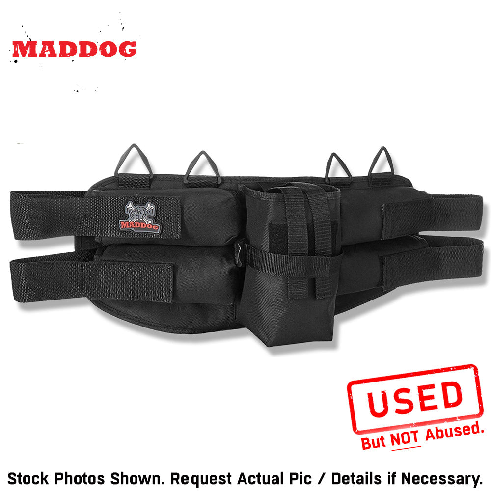Maddog 4+1 Padded Harness Default Title title, pod pack harness, secure pod carry, for bunker moves, alt angle