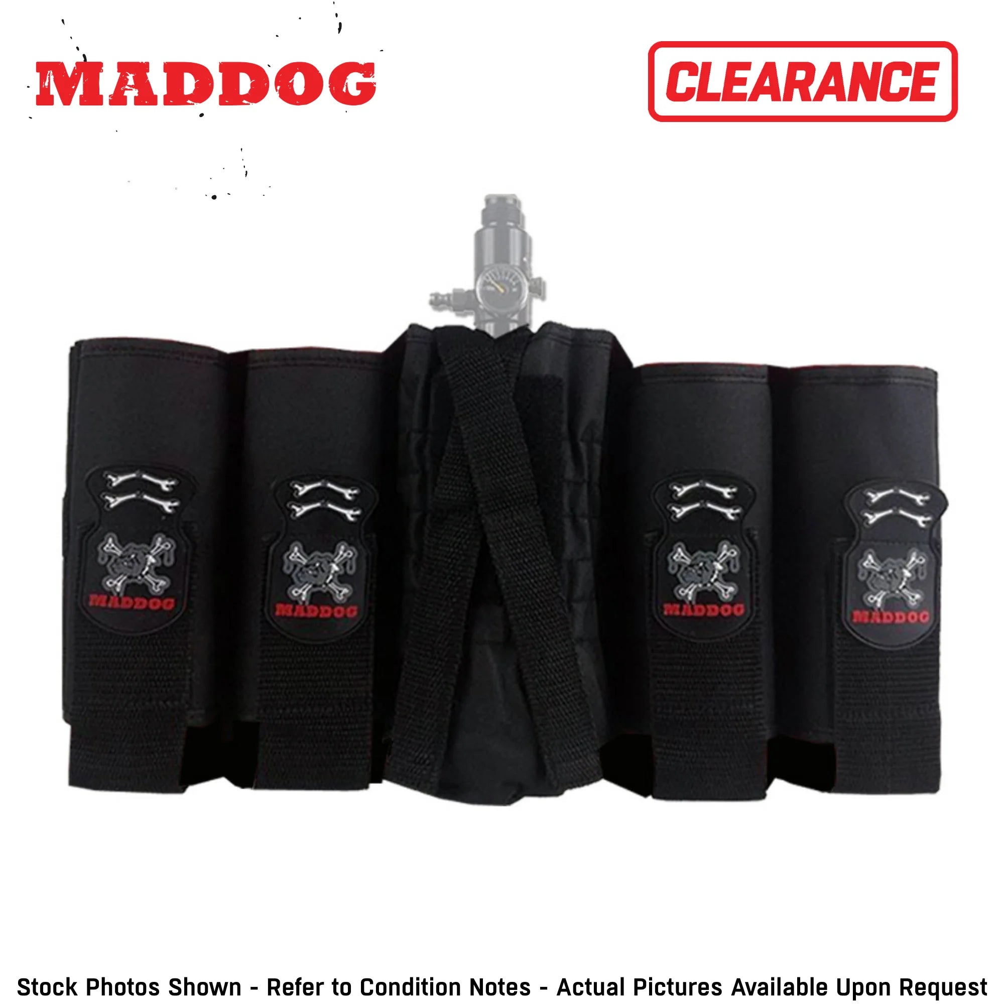 Clearance Maddog 4+1 Vertical Paintball Harness | Harness Only - OPEN BOX / USED
