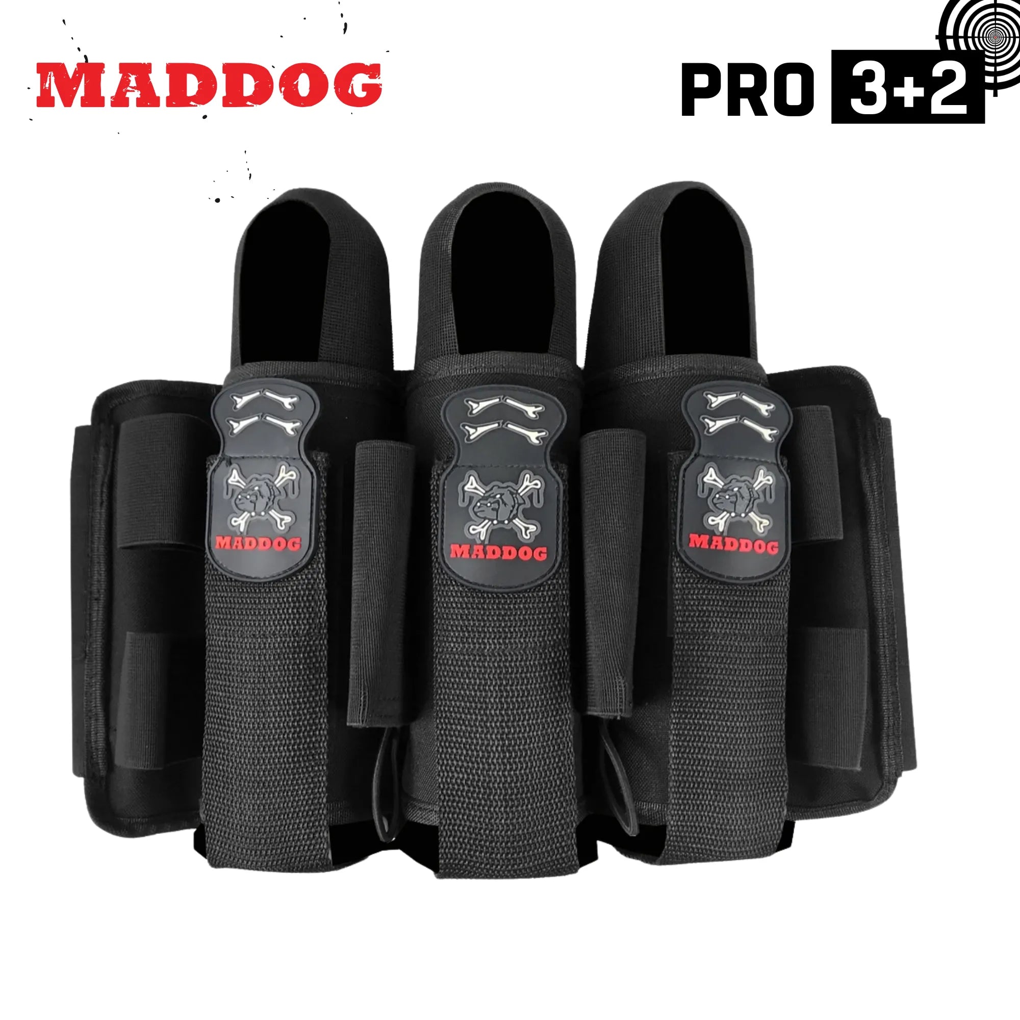 Maddog Pro Paintball Harness Pod Vertical Holder Belt 3+2 4+3 5+4