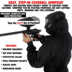 Maddog Tactical Paintball Rip Stop Coverall Jumpsuit Maddog