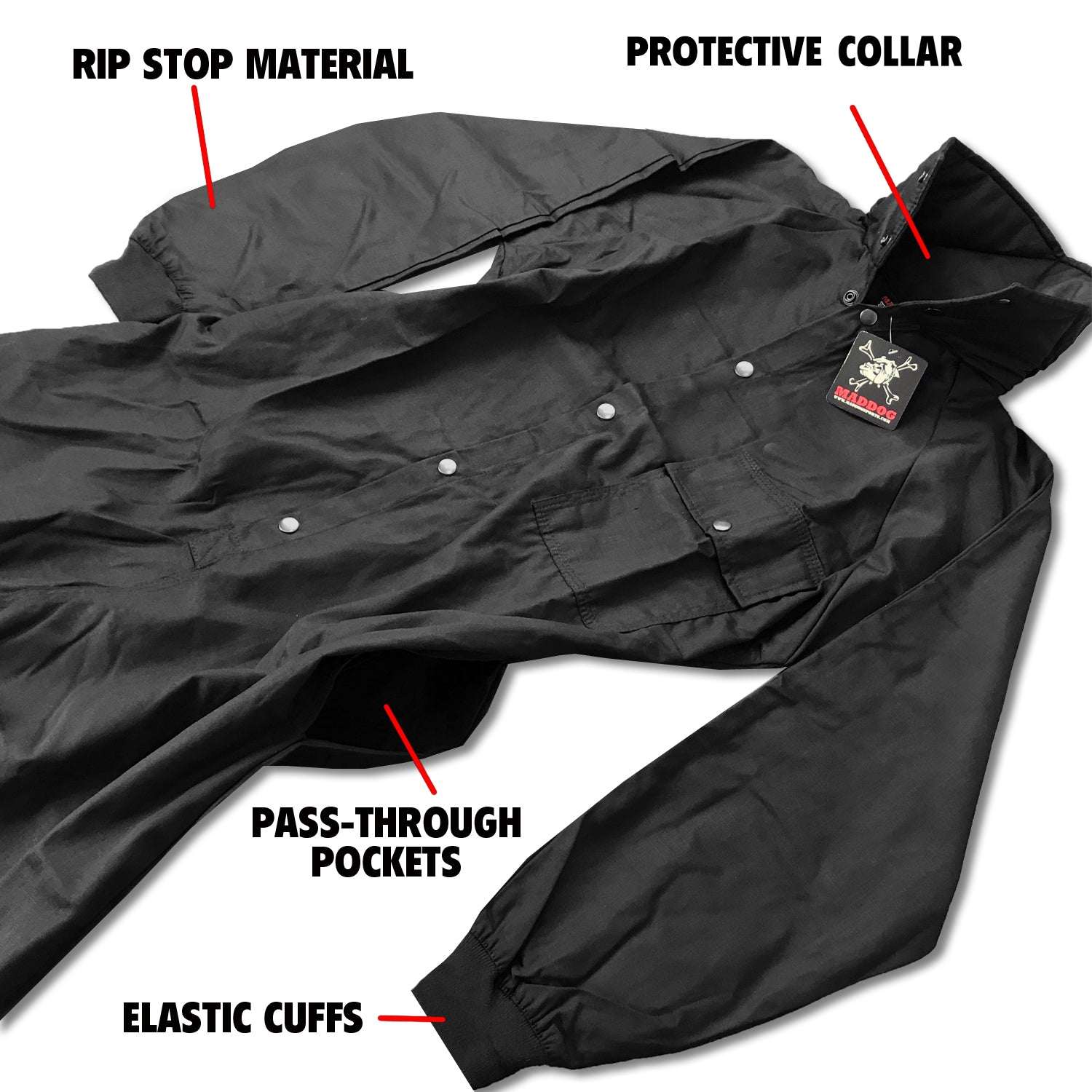 Maddog Tactical Paintball Rip Stop Coverall Jumpsuit Maddog