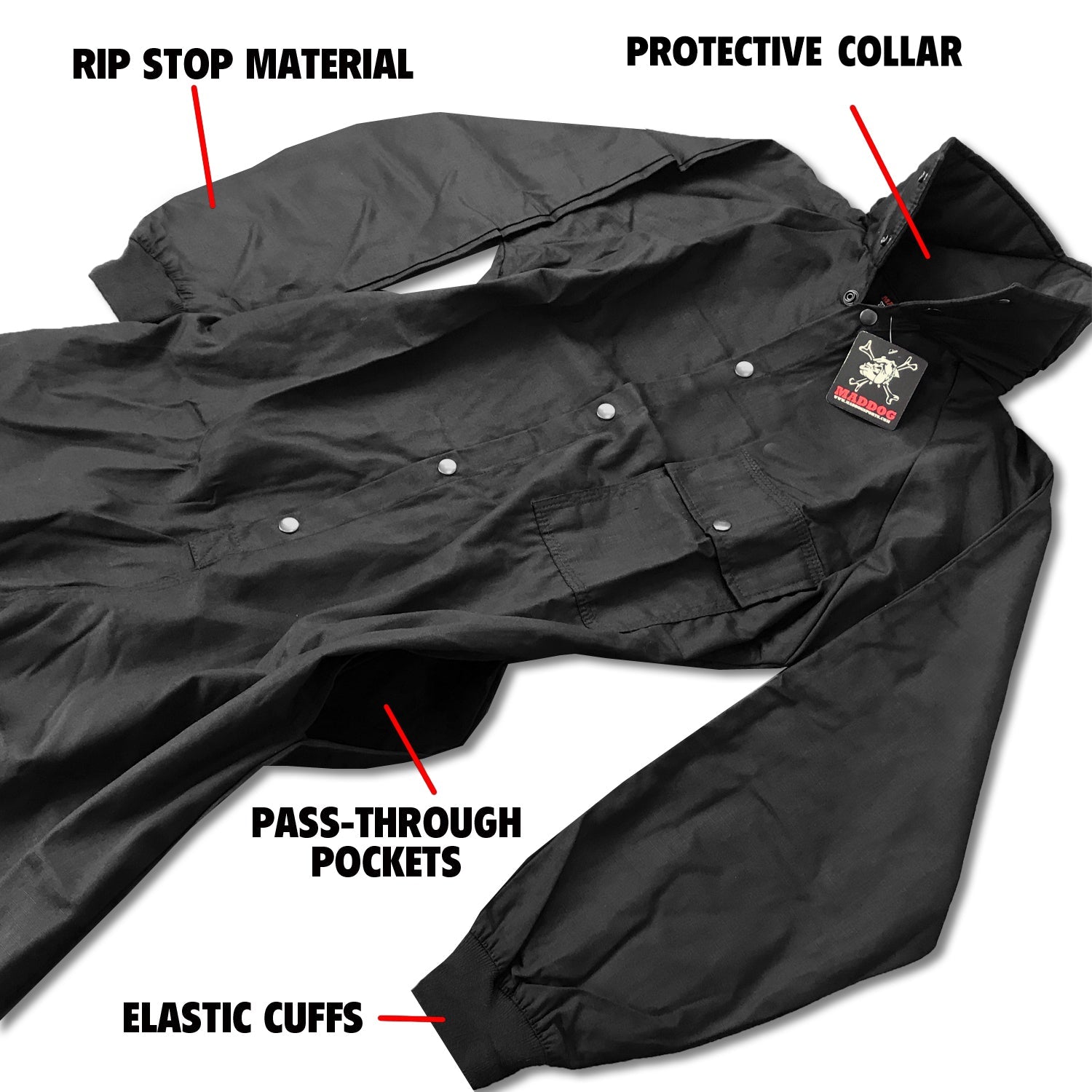 CLEARANCE Maddog Tactical Paintball Rip Stop Coverall Jumpsuit - OPEN BOX / Limited Use