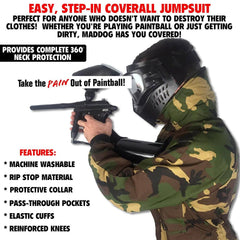 Maddog Tactical Paintball Rip Stop Coverall Jumpsuit Maddog