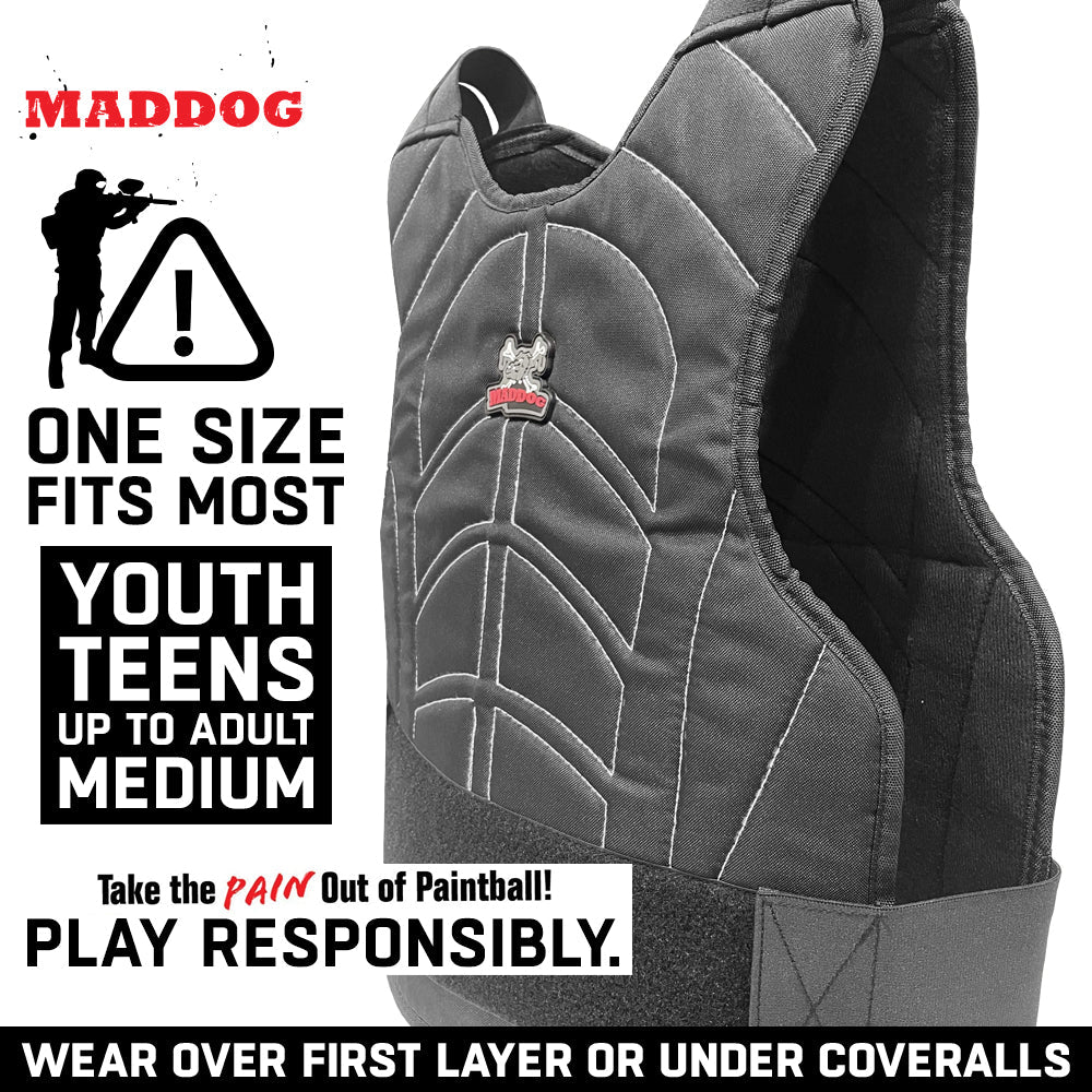 CLEARANCE Maddog Padded Paintball Airsoft Chest Protector - OPEN BOX / USED