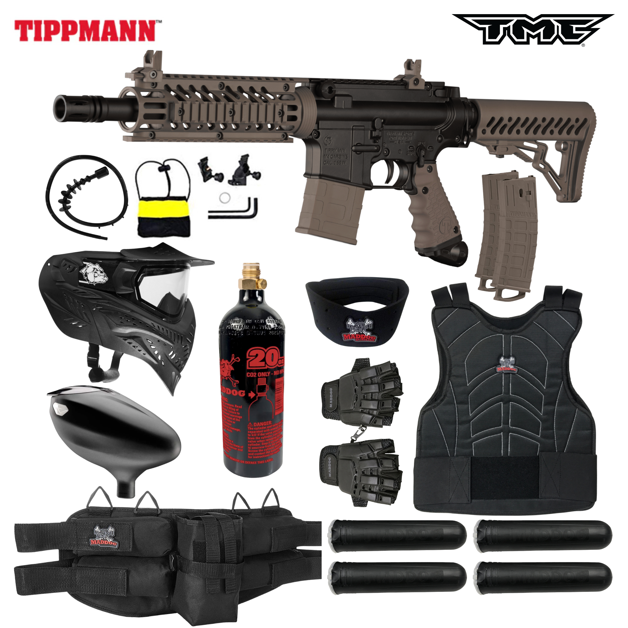Tippmann TMC MagFed Paintball Gun Packages (All-In-One Kits)