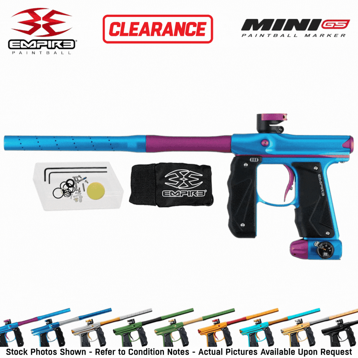 CLEARANCE Empire Mini GS Electronic Paintball Gun Marker - Full Auto | Tournament Ready - OPEN BOX / USED
