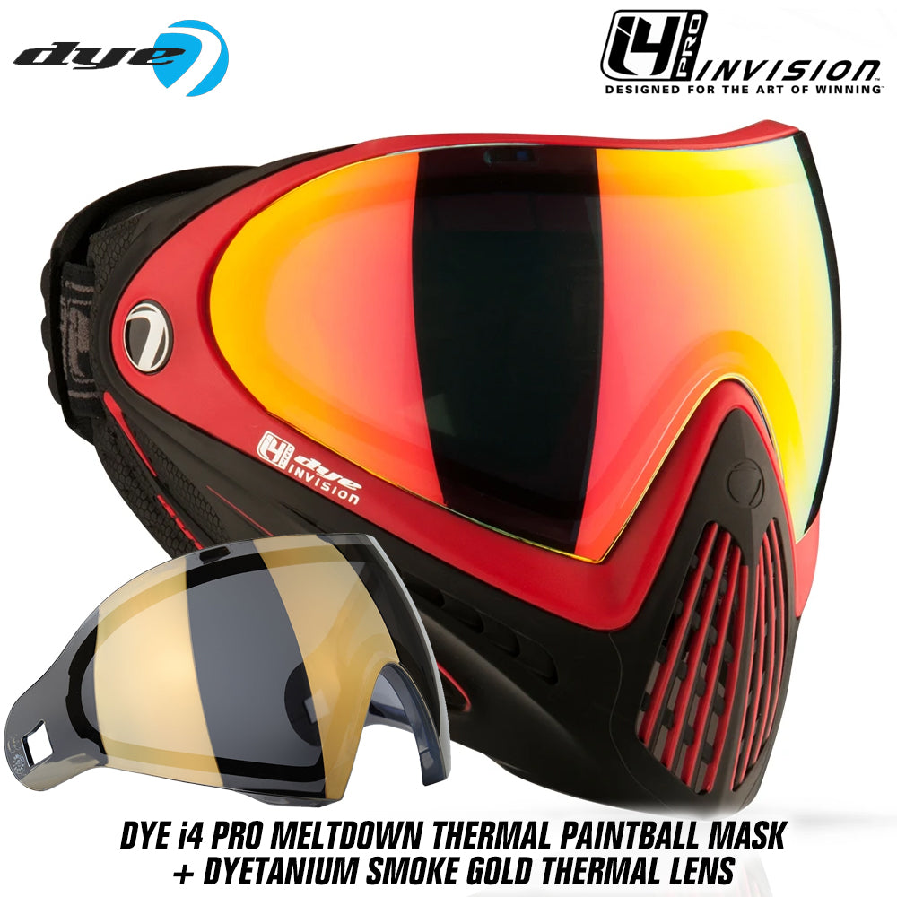 Dye I4 PRO Thermal Paintball Mask Goggles + Thermal Lens Options