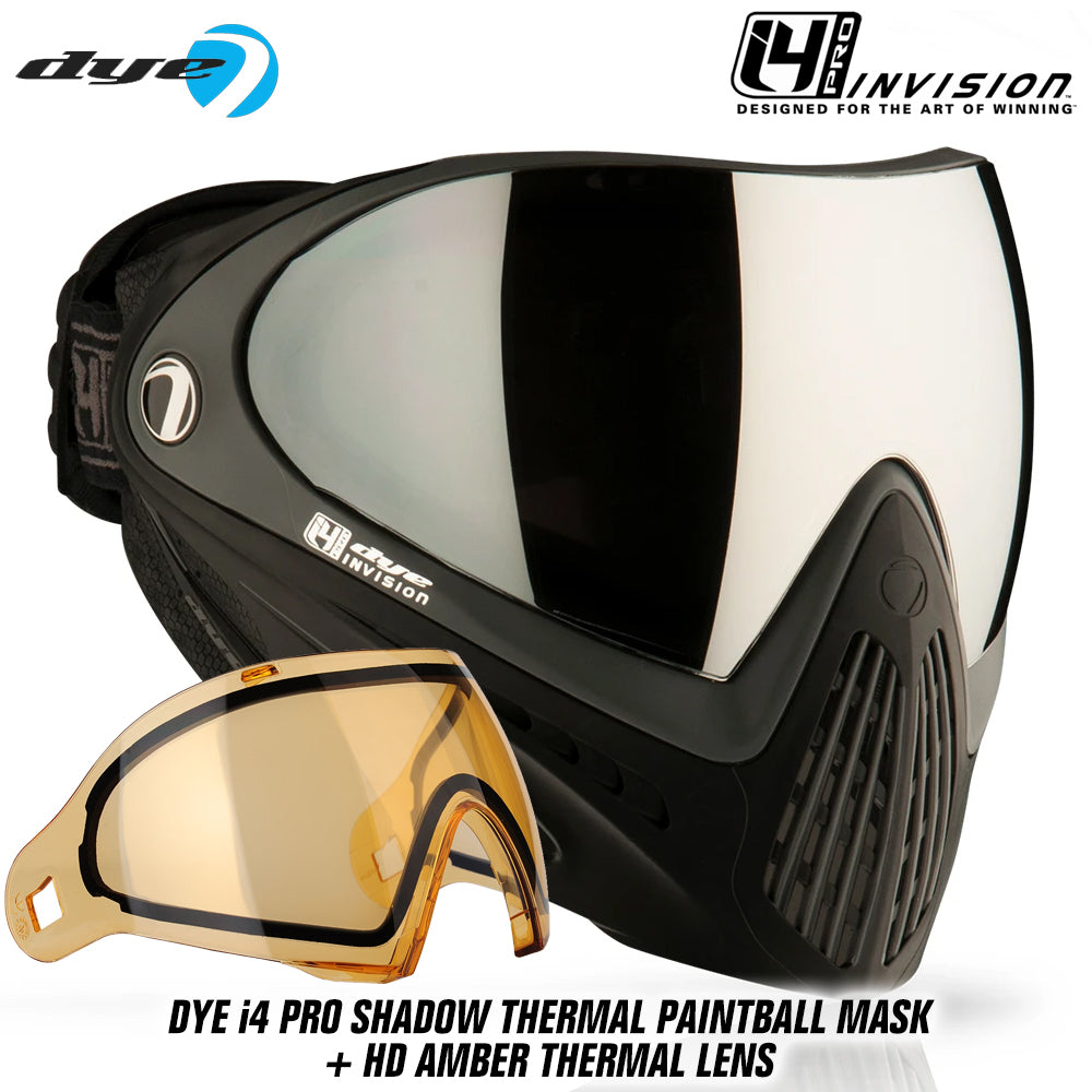 Dye I4 PRO Thermal Paintball Mask Goggles + Thermal Lens Options