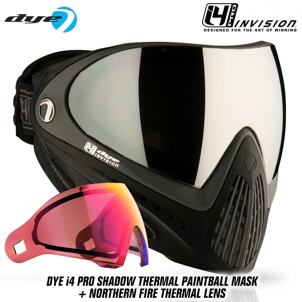 Dye I4 PRO Thermal Paintball Mask Goggles + Thermal Lens Options