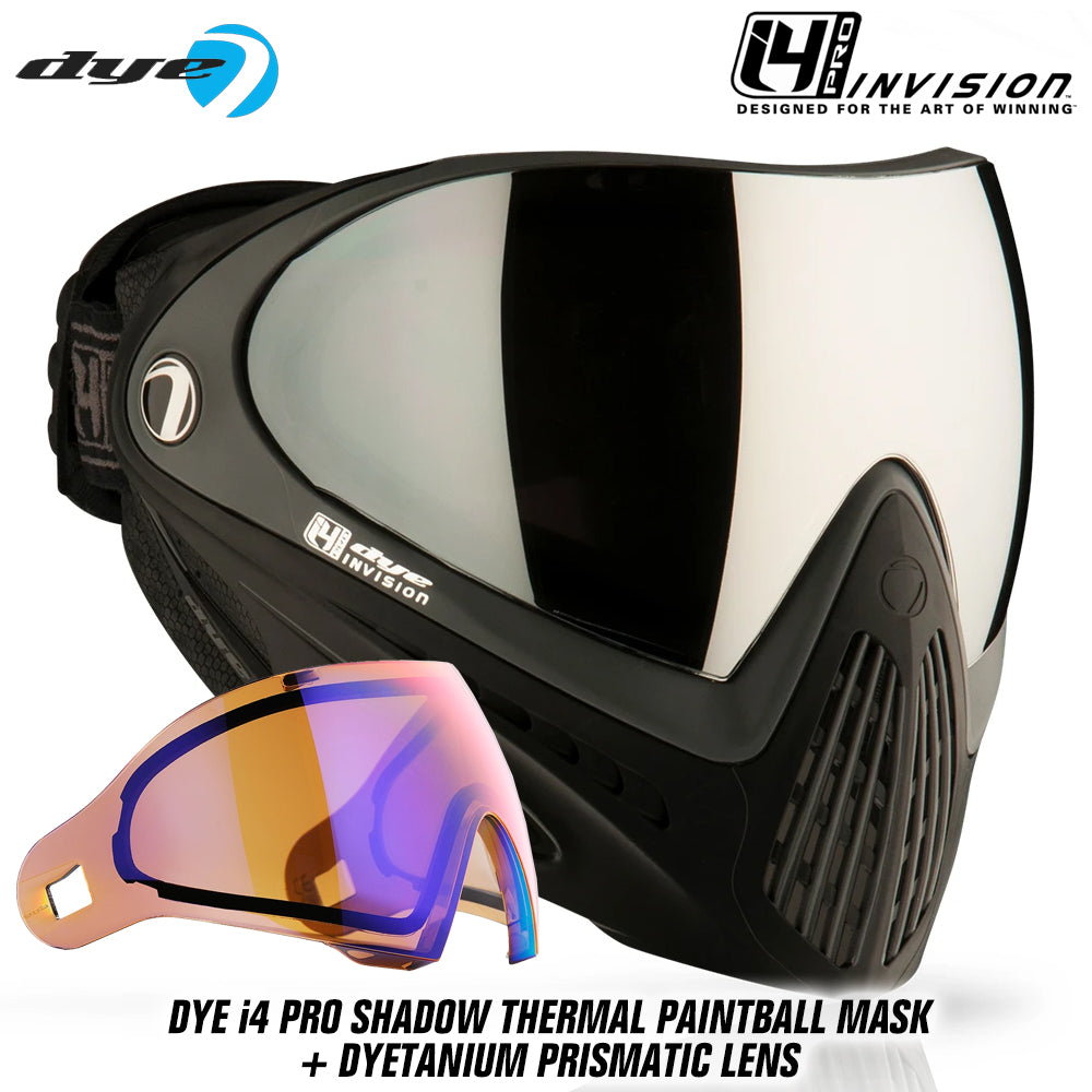 Dye I4 PRO Thermal Paintball Mask Goggles + Thermal Lens Options