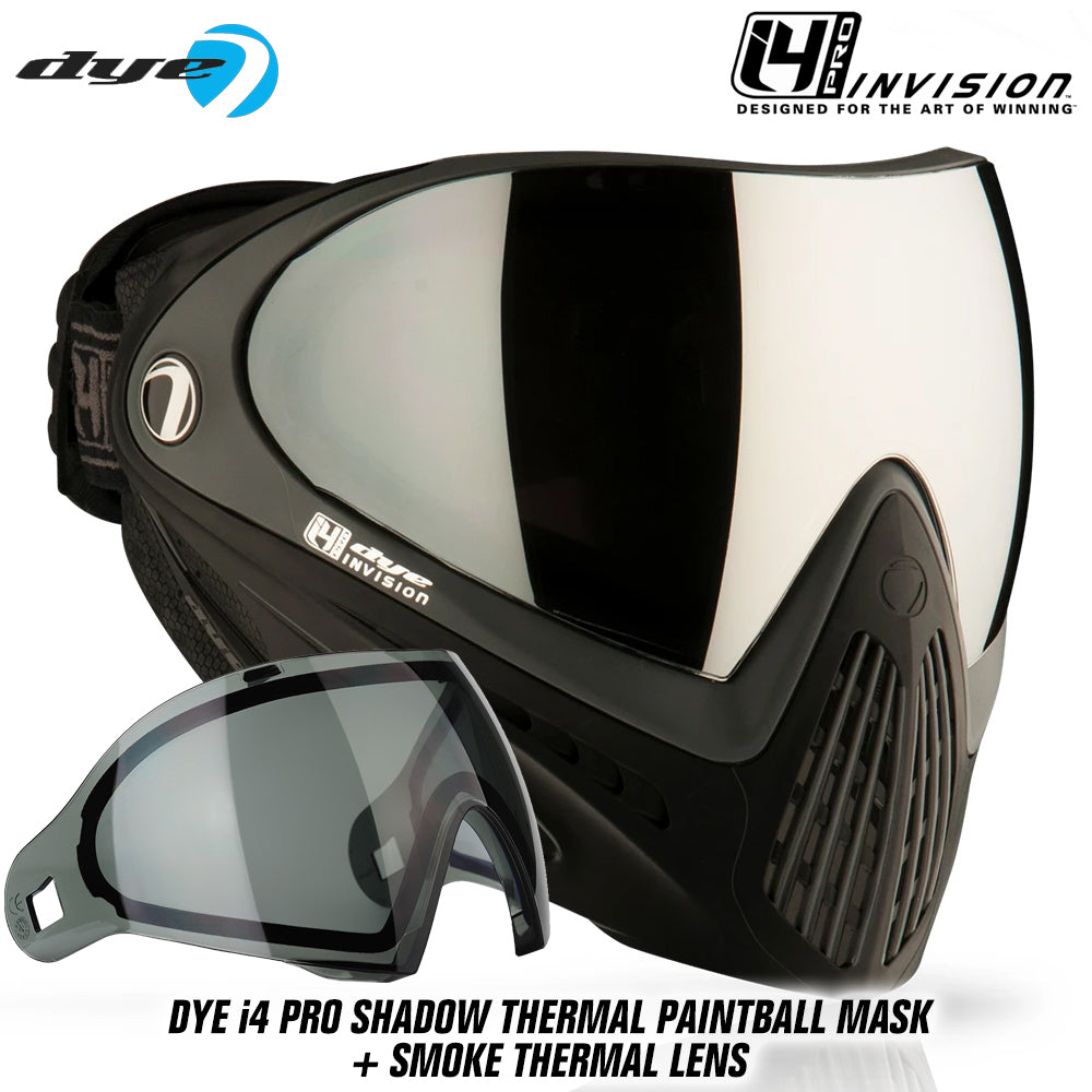 Dye I4 PRO Thermal Paintball Mask Goggles + Thermal Lens Options