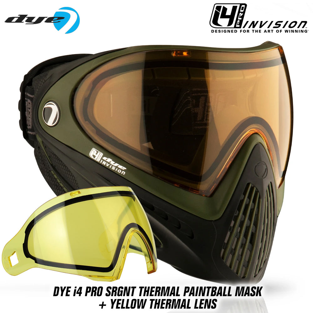 Dye I4 PRO Thermal Paintball Mask Goggles + Thermal Lens Options