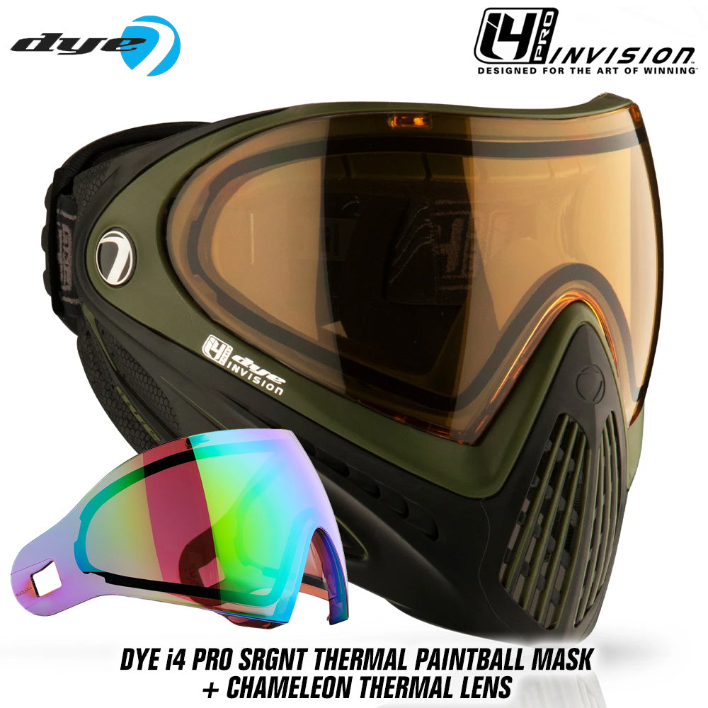Dye I4 PRO Thermal Paintball Mask Goggles + Thermal Lens Options