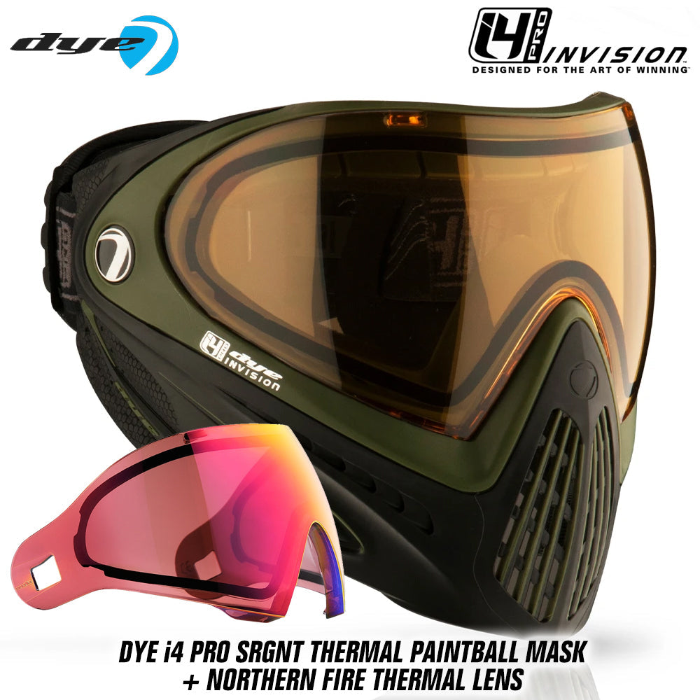 Dye I4 PRO Thermal Paintball Mask Goggles + Thermal Lens Options