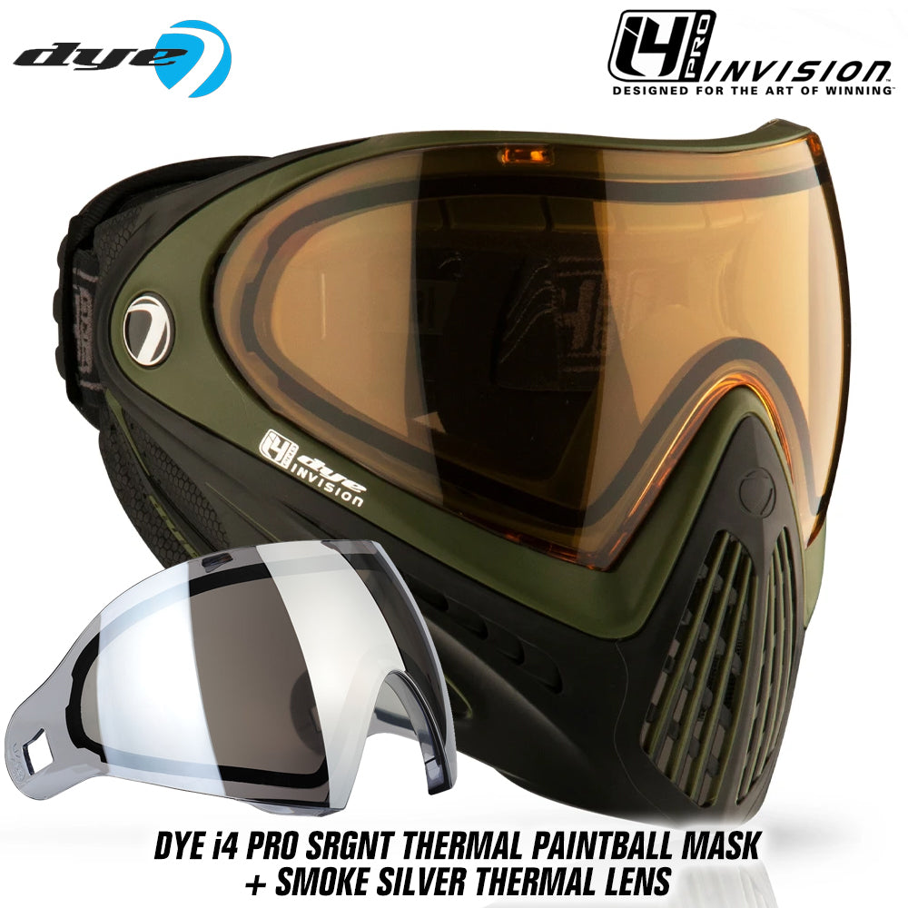 Dye I4 PRO Thermal Paintball Mask Goggles + Thermal Lens Options