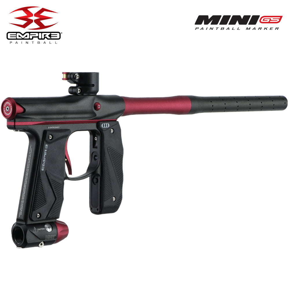 Empire Mini GS Electronic Full Auto Paintball Gun Marker w/ 68/4500 Carbon Fiber HPA Paintball Tank & Empire Halo Too Electronic Paintball Loader Starter Package