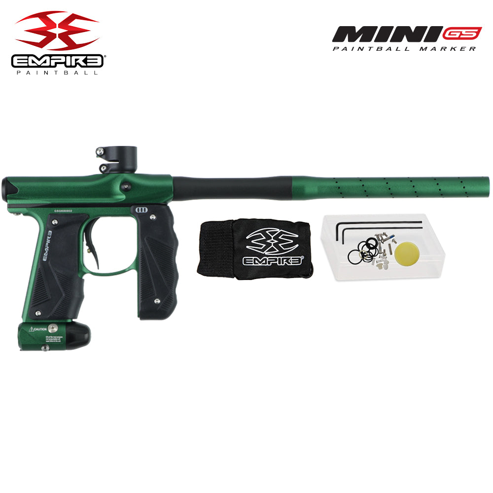 Empire Mini GS Electronic Full Auto Paintball Gun Marker w/ 68/4500 Carbon Fiber HPA Paintball Tank & Empire Halo Too Electronic Paintball Loader Starter Package