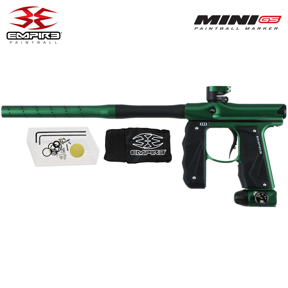 Empire Mini GS Electronic Full Auto Paintball Gun Marker w/ 68/4500 Carbon Fiber HPA Paintball Tank & Empire Halo Too Electronic Paintball Loader Starter Package