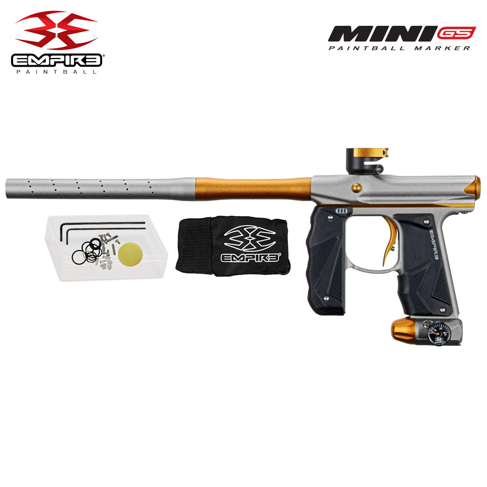 Empire Mini GS Electronic Full Auto Paintball Gun Marker w/ 68/4500 Carbon Fiber HPA Paintball Tank & Empire Halo Too Electronic Paintball Loader Starter Package